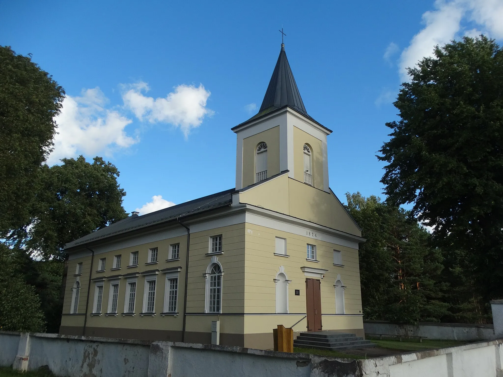 Photo showing: Evangelical Lutheran Church in Būtingė, Lithuania