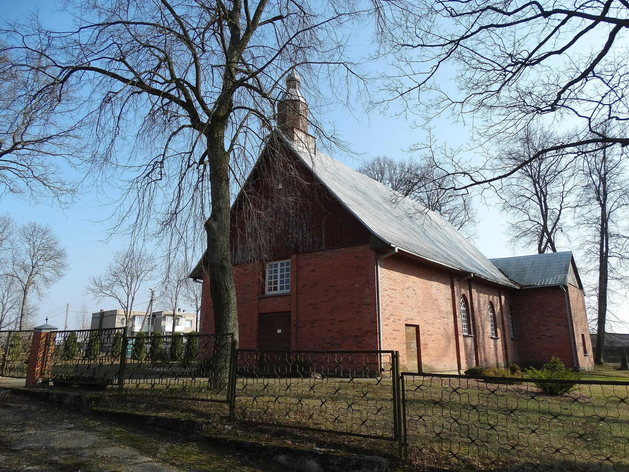 Photo showing: Chapel of Crucified Jesus, Muniškiai, Kaunas district, Lithuania