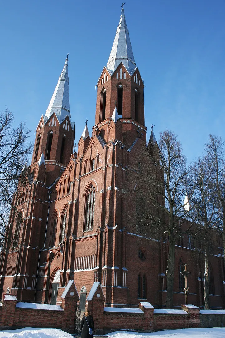 Photo showing: The church in Anykščiai, the tallest in Lithuania