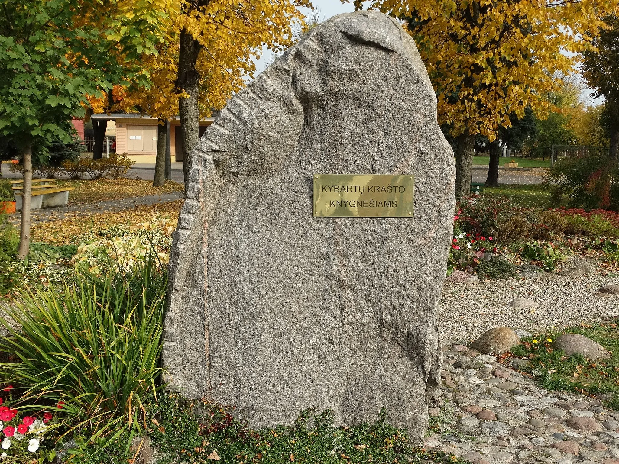 Photo showing: Stone to book smugglers, Kybartai, Lithuania