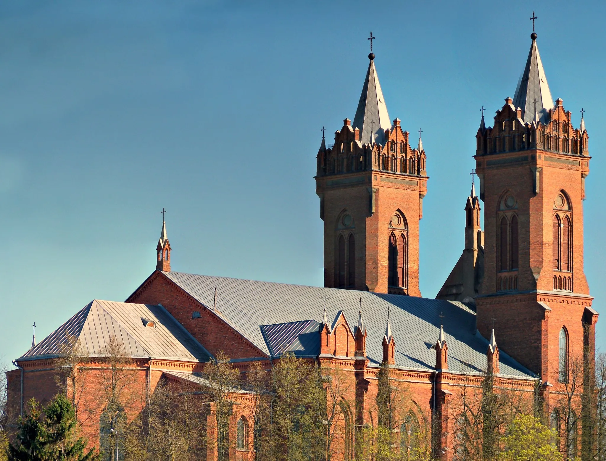 Photo showing: Church of Kupiškis from north-west side