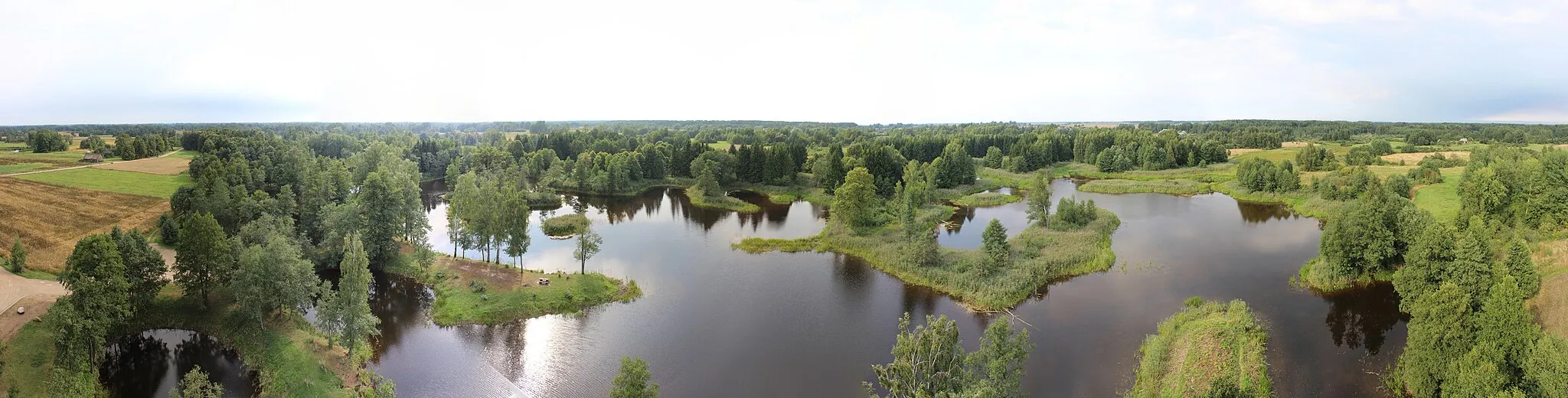 Photo showing: Kirkilų ežerai nuo apžvalgos bokšto