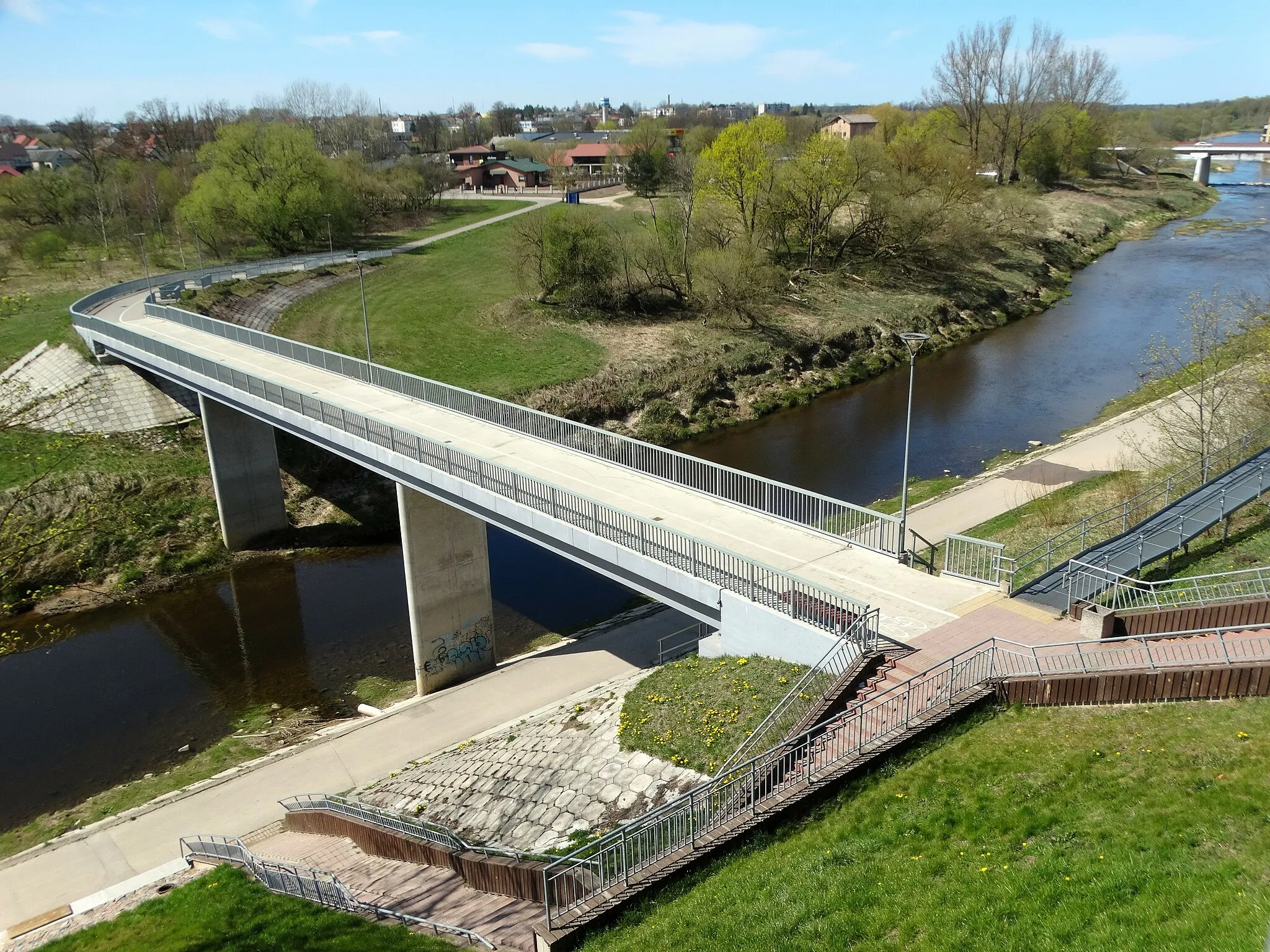 Photo showing: Footbridge, Tauragė, Lithuania