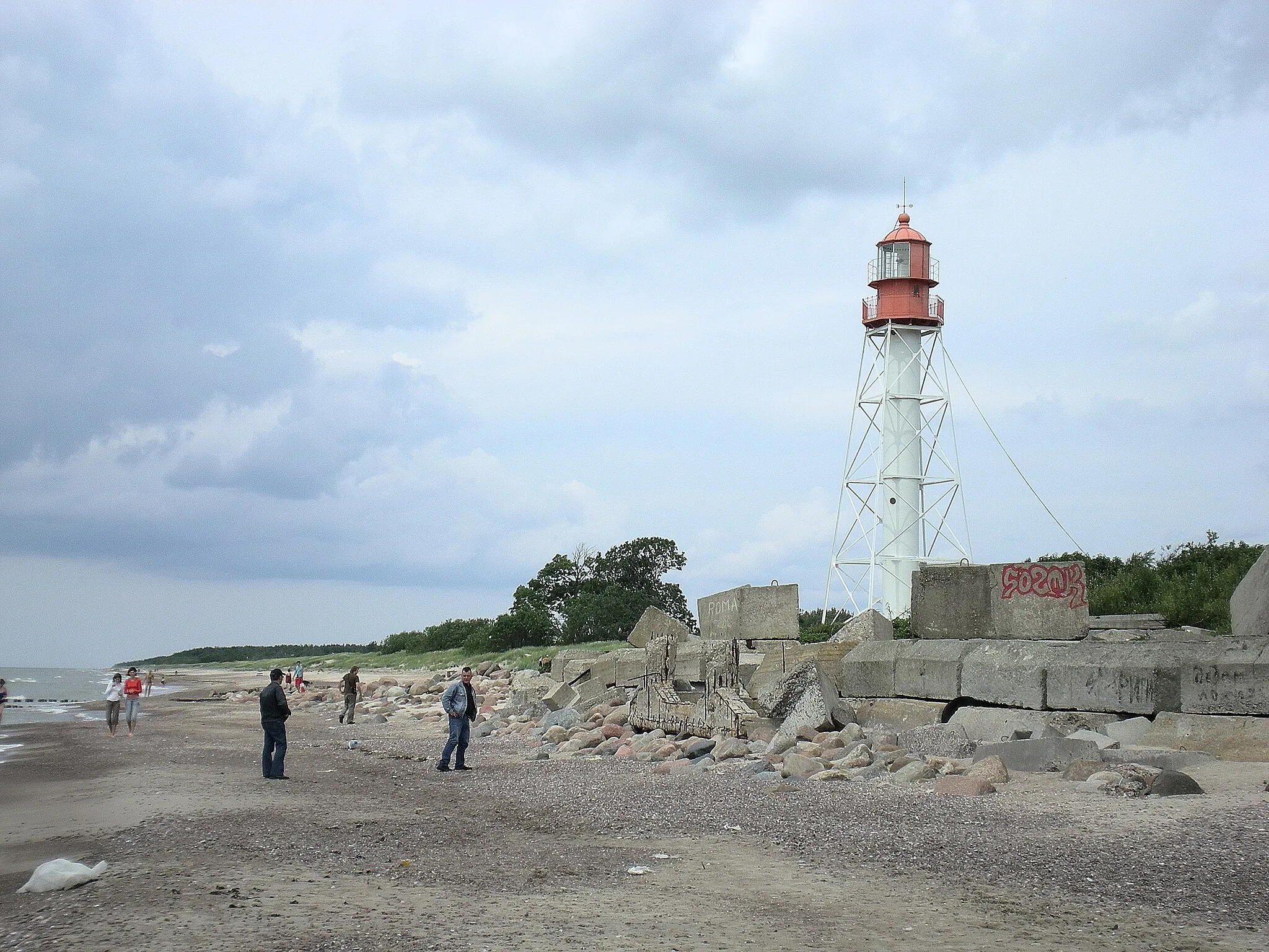 Photo showing: Pape lighthouse