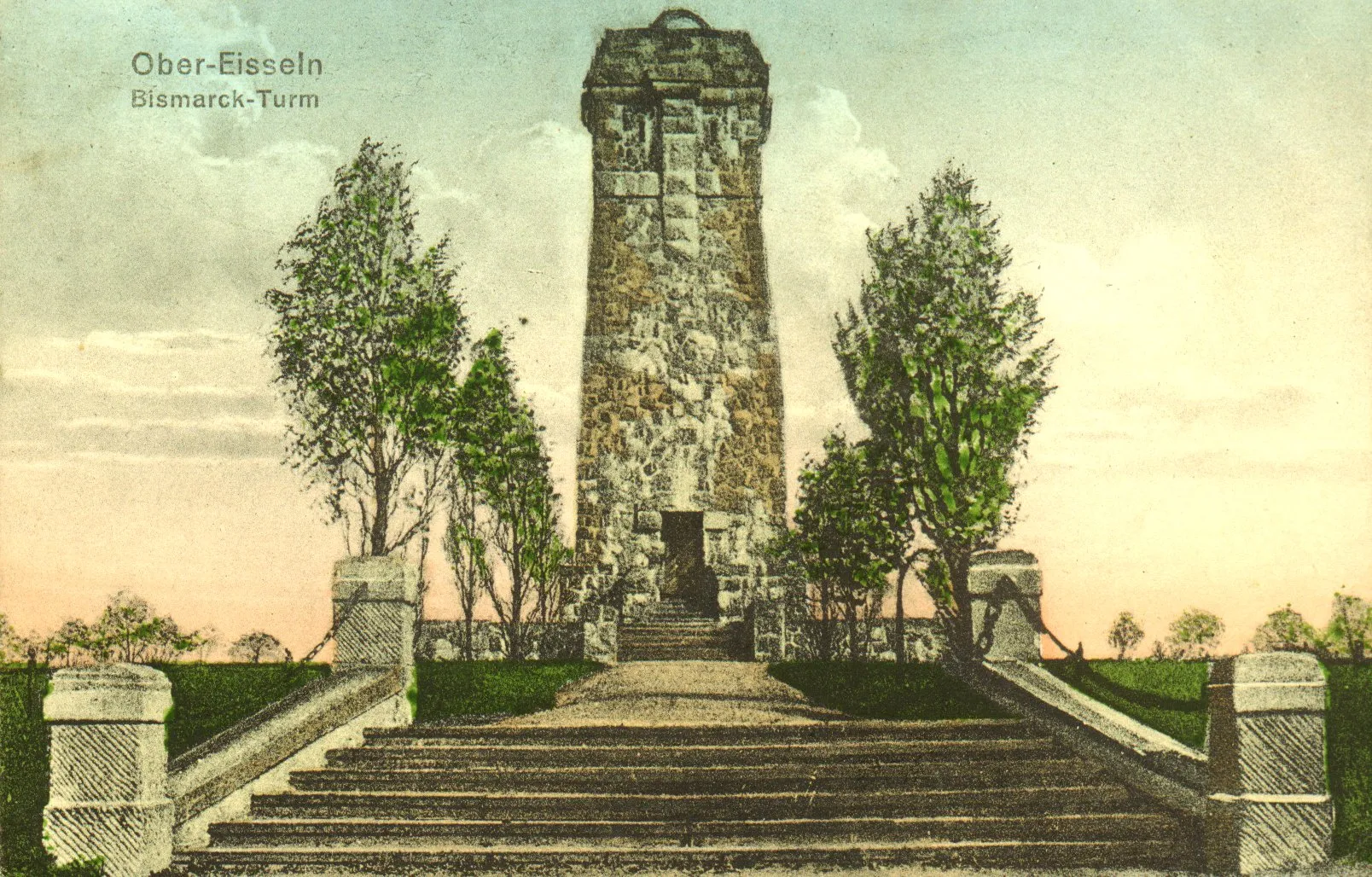 Photo showing: Bismarckturm in Ober Eißeln, Ostpreußen.