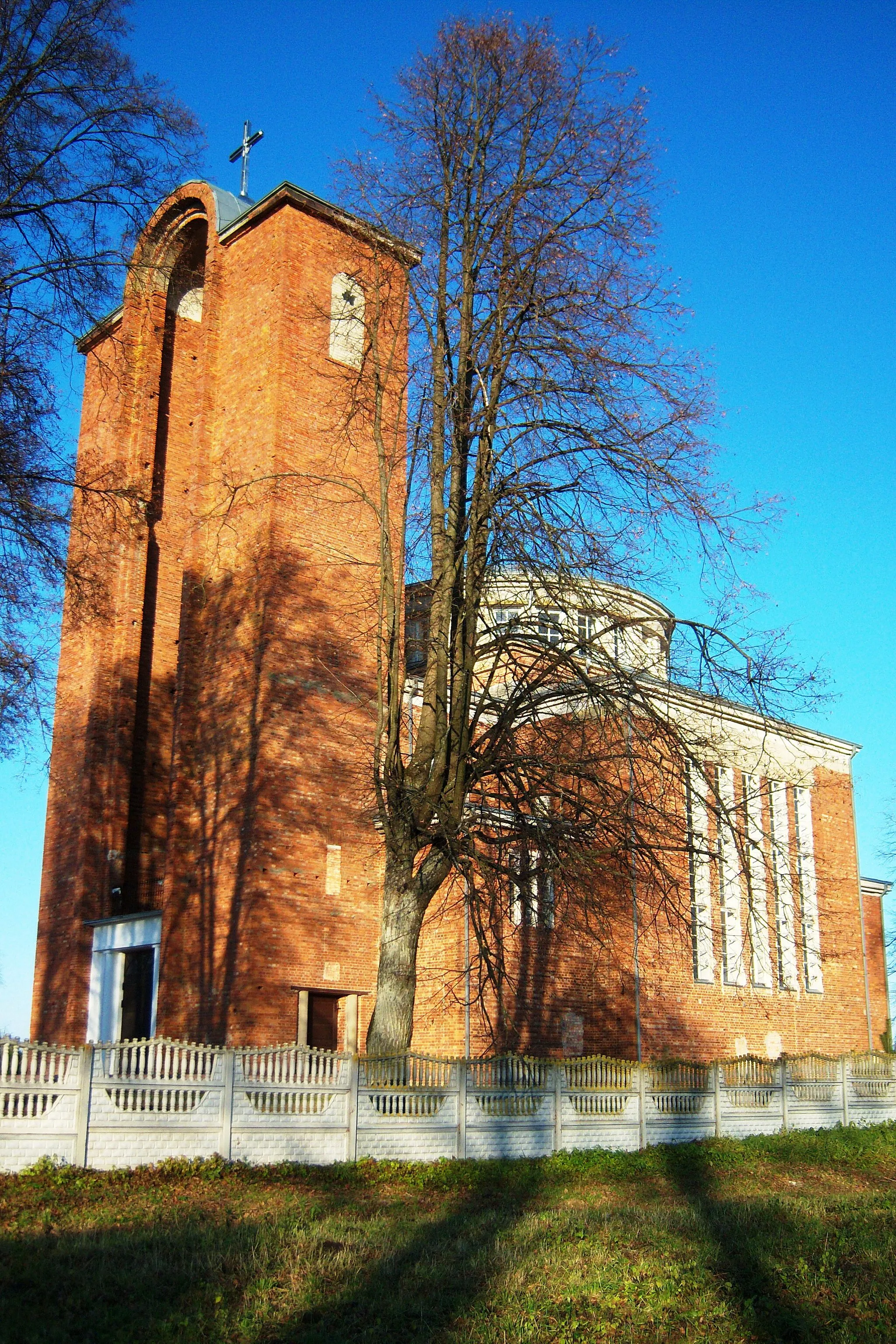 Photo showing: Pažėrai, new church, Kaunas District. Lithuania