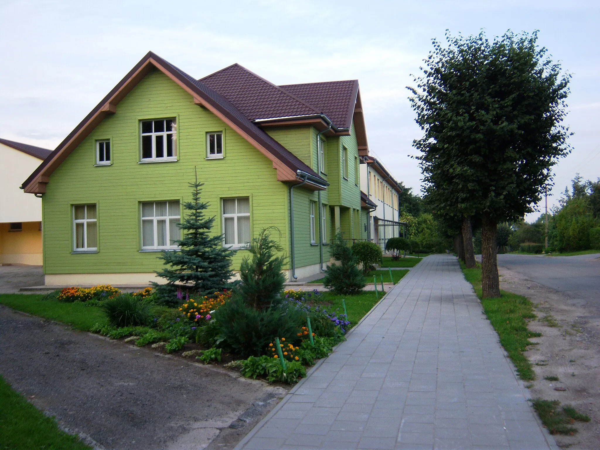 Photo showing: Endriejavas school, Klaipėda District. Lithuania