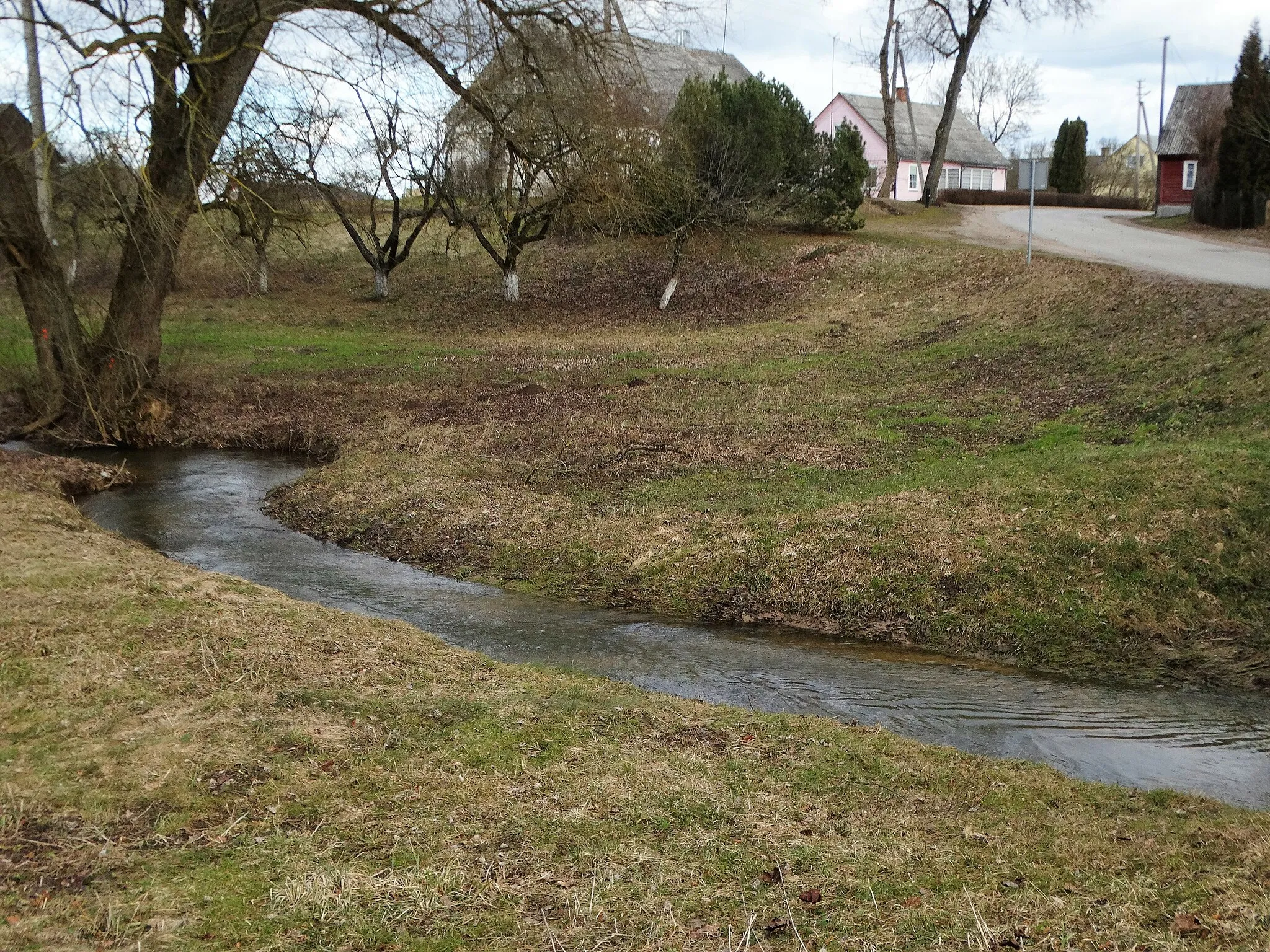 Photo showing: Jotulė (stream), Kriūkai in Šakiai district, Lithuania