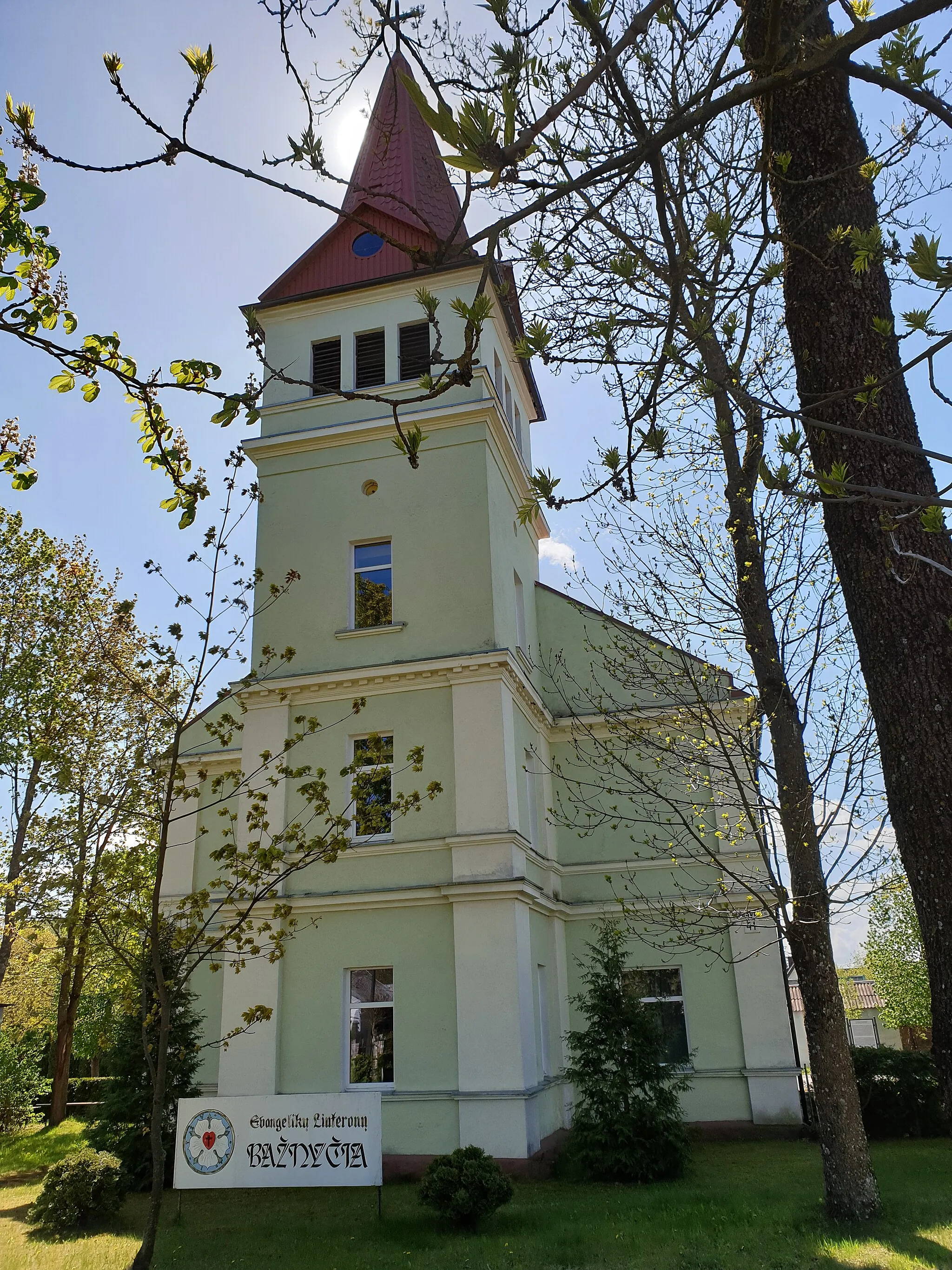 Photo showing: Lutheran Church in Mažeikiai, May 2019