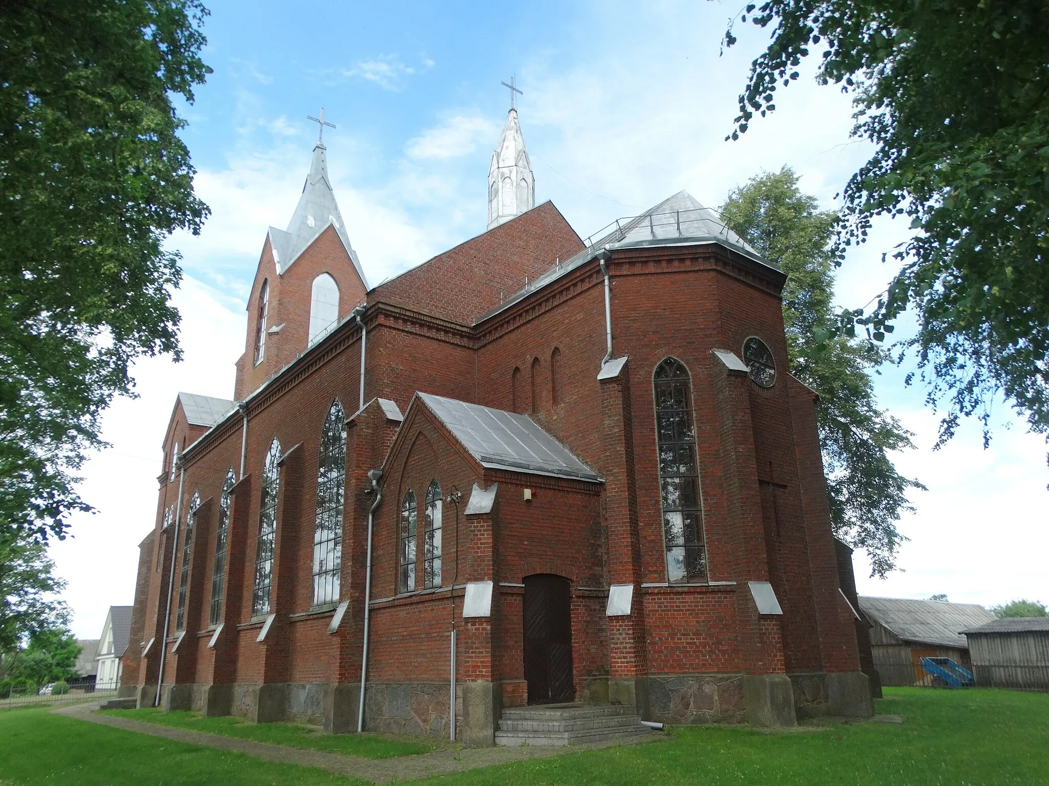 Photo showing: Dabužiai, church, Anykščiai District, Lithuania