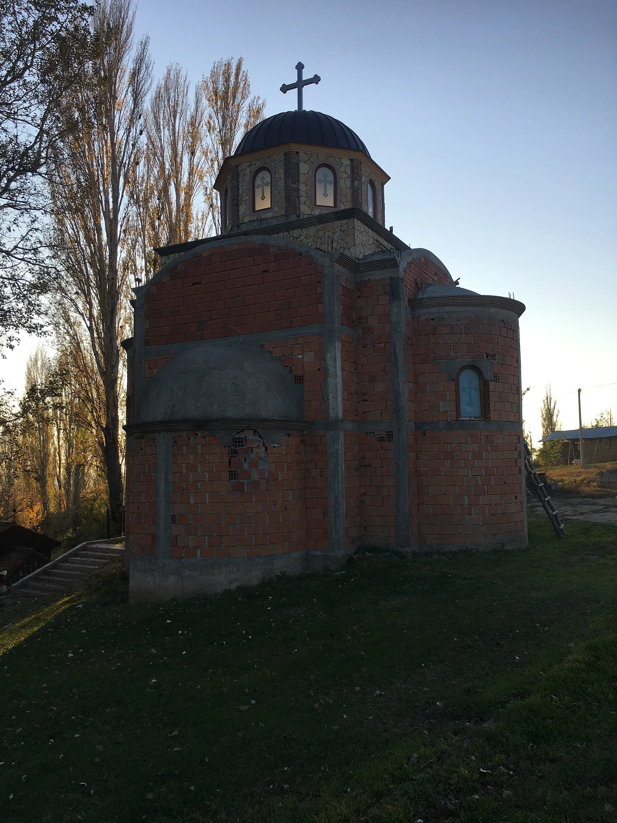 Photo showing: St. Elijah Church under construction in the village of Dolno Crnilište