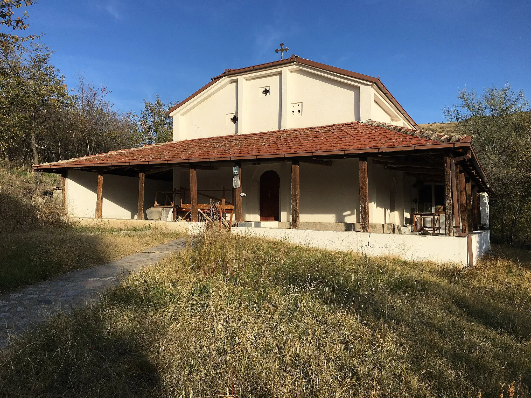 Photo showing: St. Nicholas Church in the village of Mečkuevci