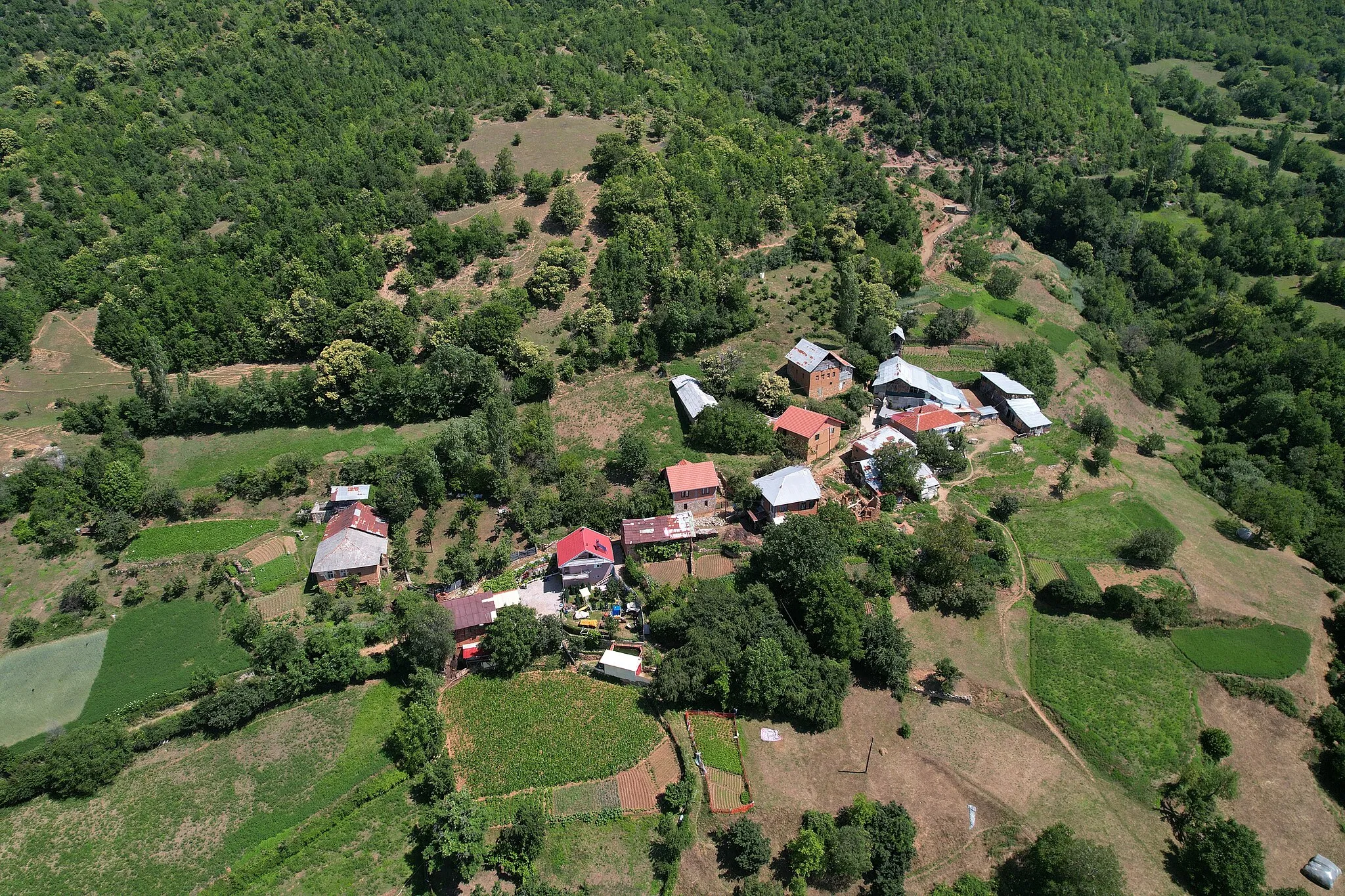 Photo showing: A view of the village of Rajčica