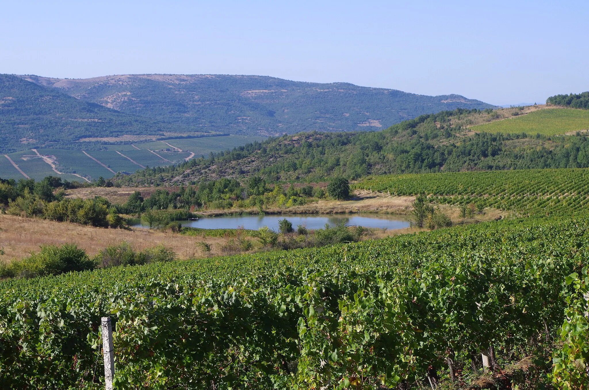 Photo showing: Reservoir near the village of Bohula