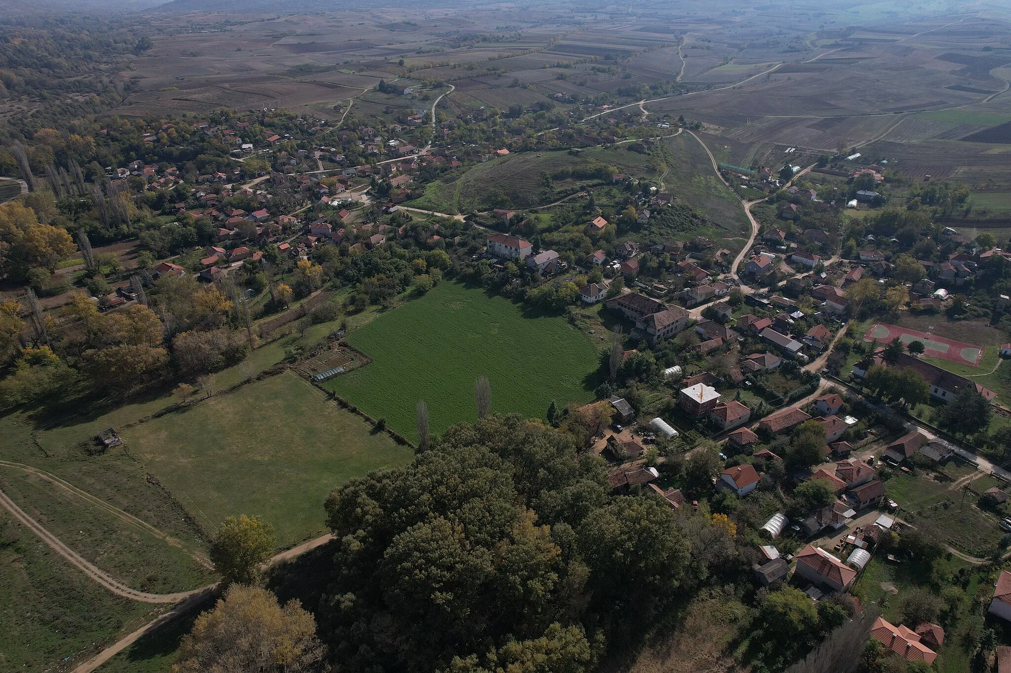Photo showing: A view of the village of Klečevce