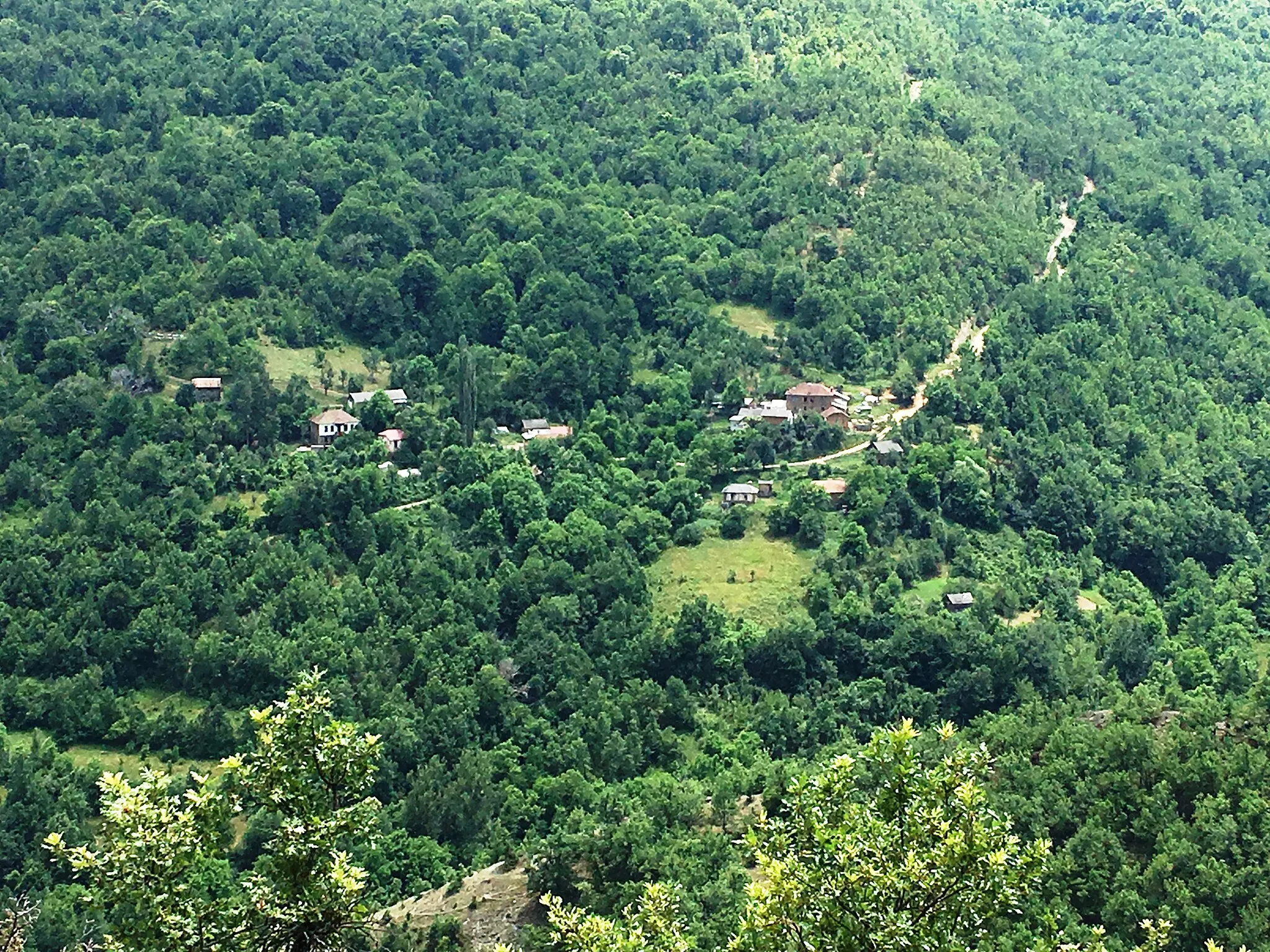 Photo showing: Panoramic view of the village of Zrkle