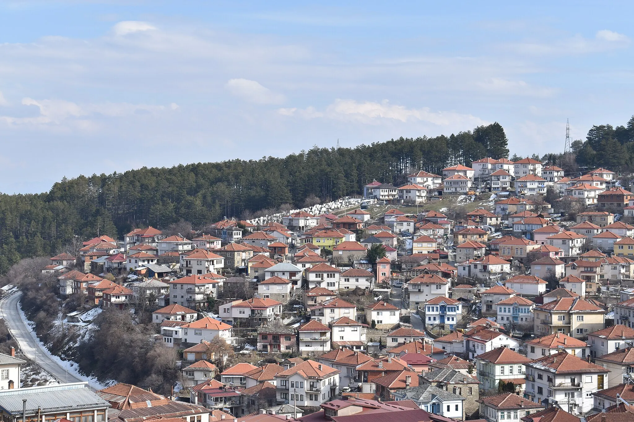 Photo showing: The neighbourhood (mahalle) of Ǵupsko Maalo, Kruševo, Macedonia.
