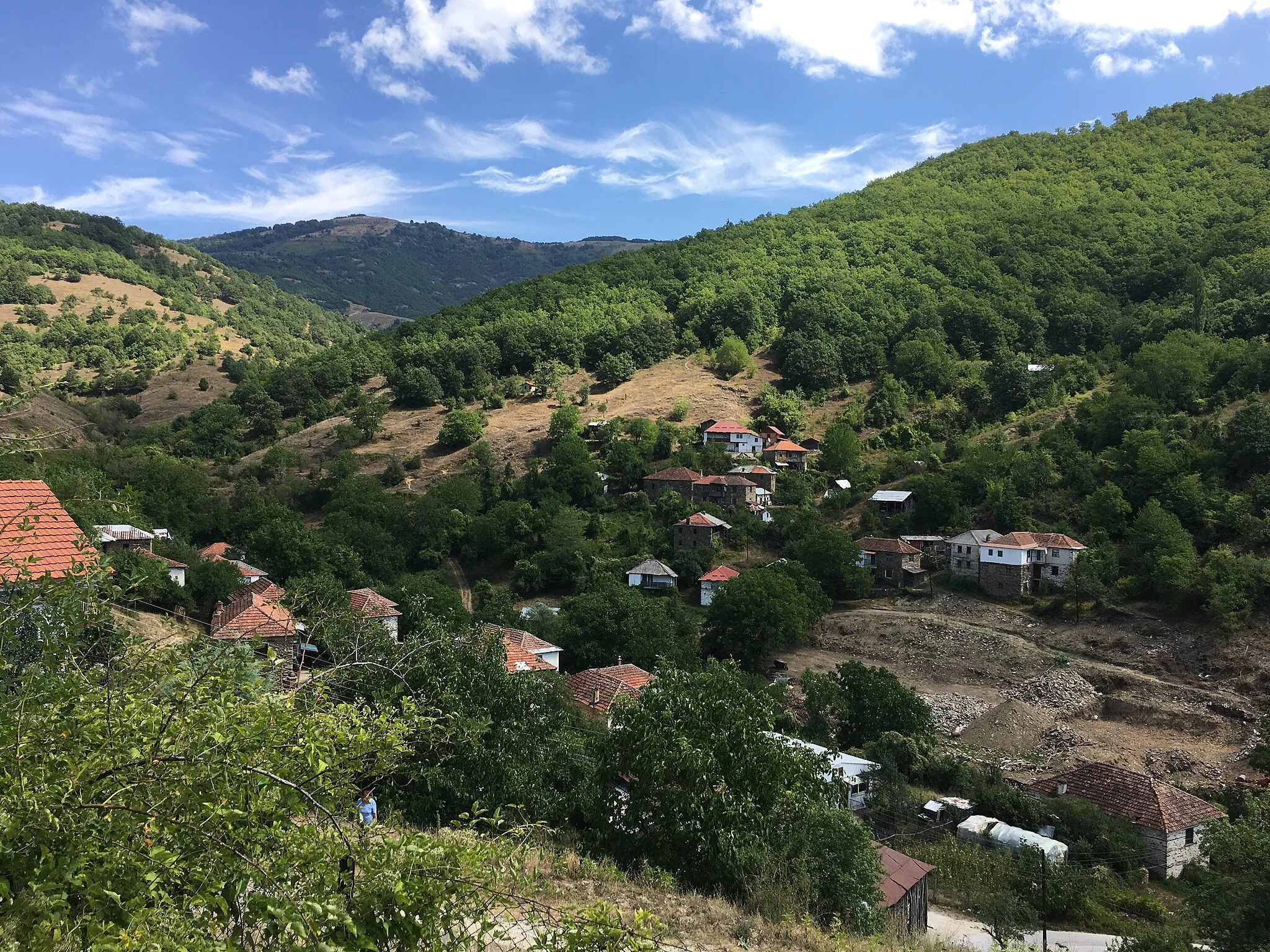 Photo showing: A view of the village of Dolno Divjaci