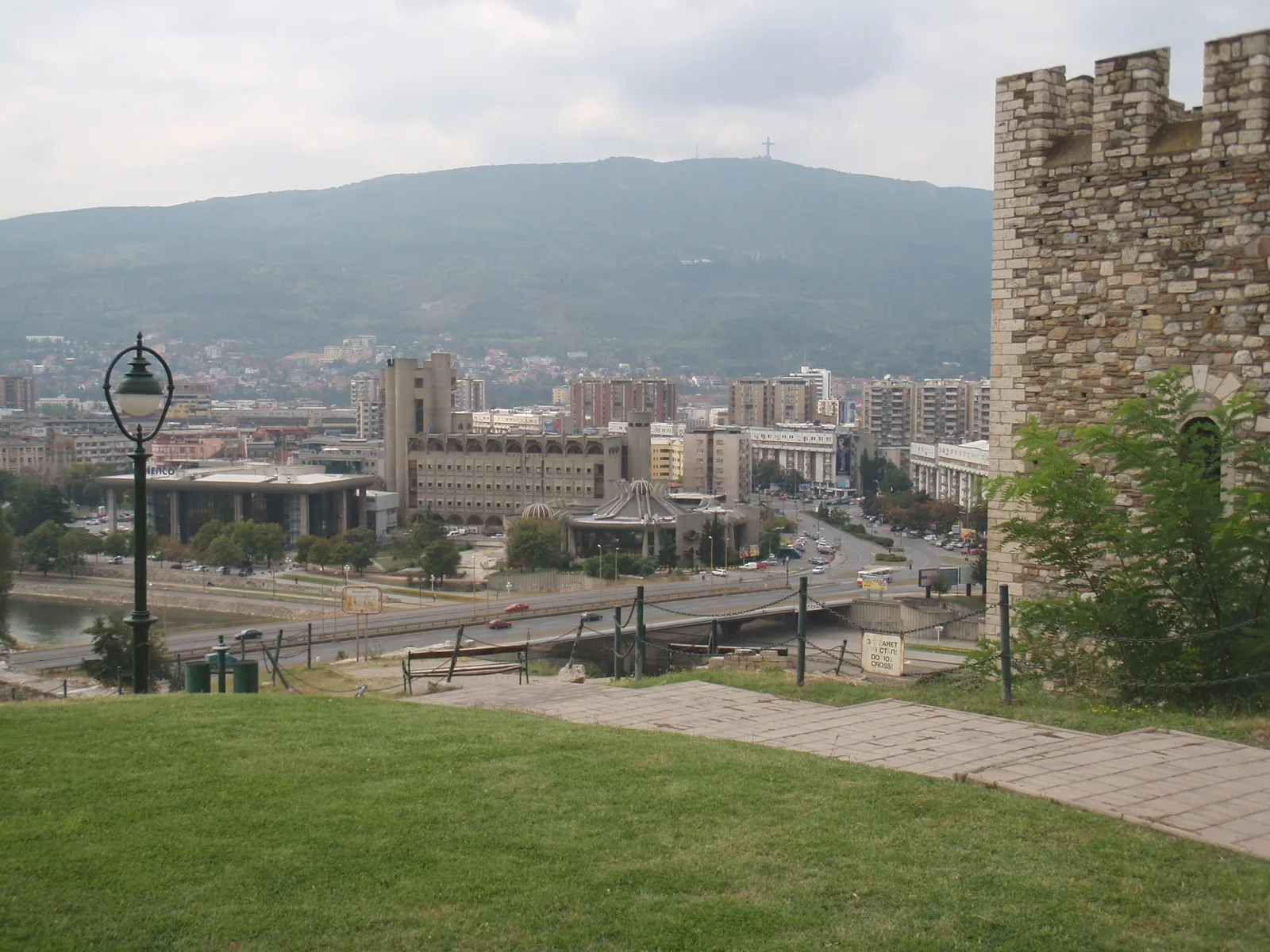 Photo showing: Skopje from the Kale
