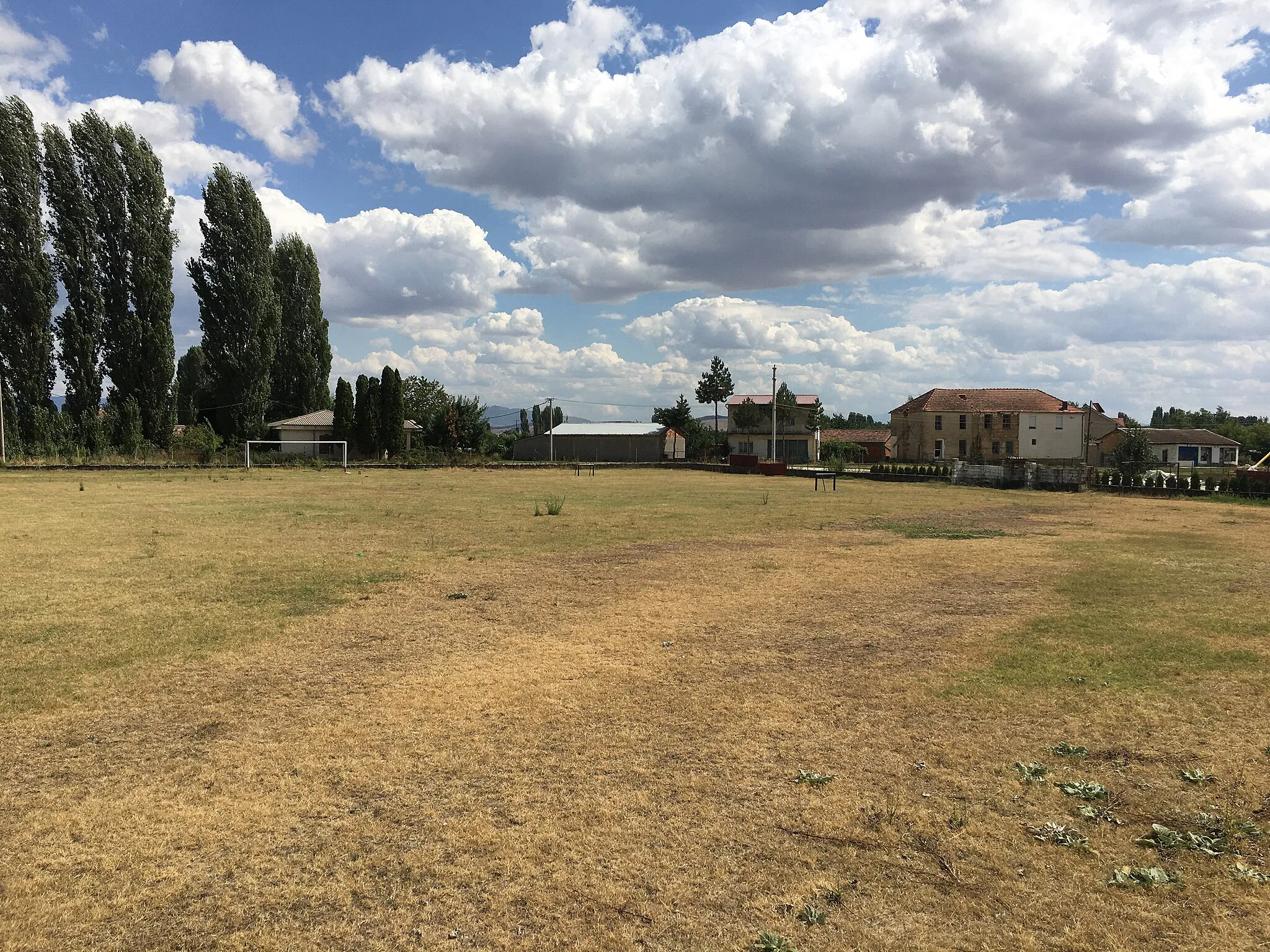 Photo showing: A football pitch in the village of Vogjani