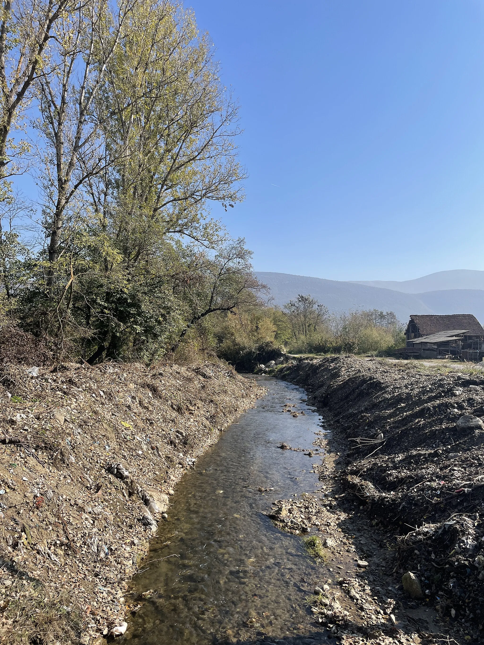 Photo showing: Bistrica River near village Jegunovce