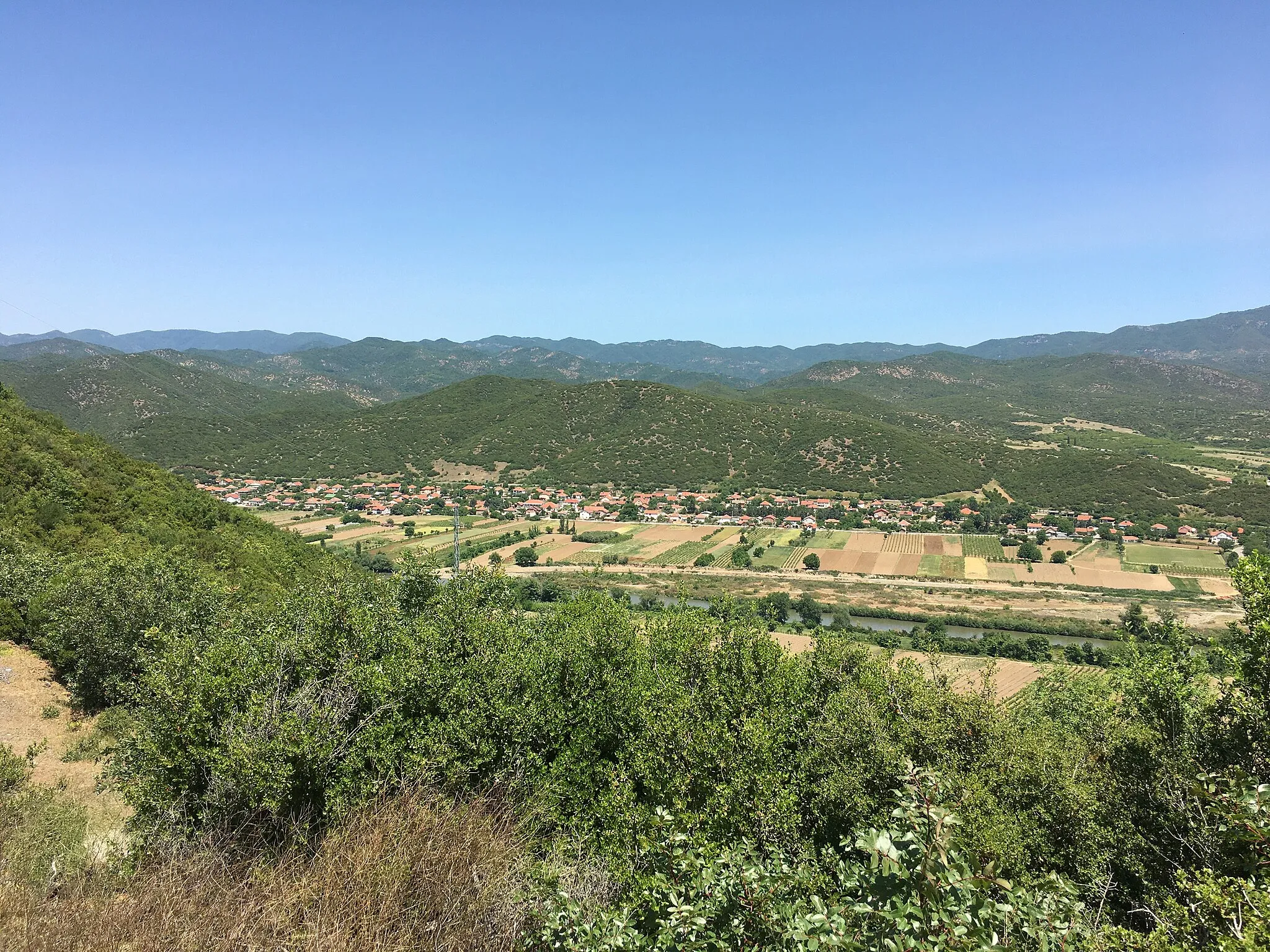 Photo showing: A view of the village of Udovo