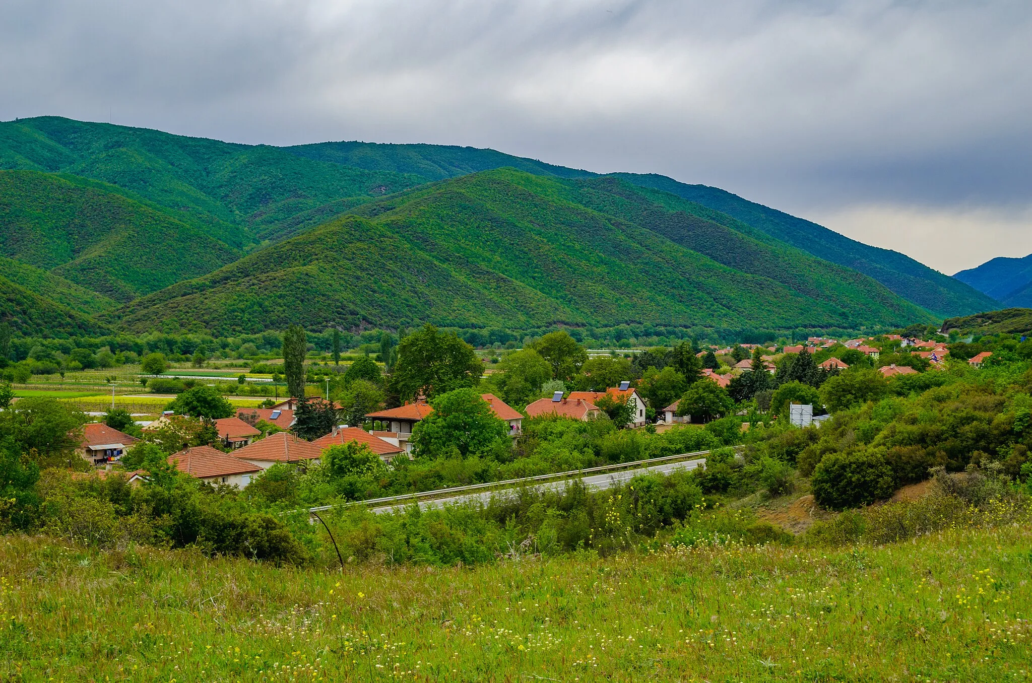 Photo showing: Panoramic view of the village Udovo