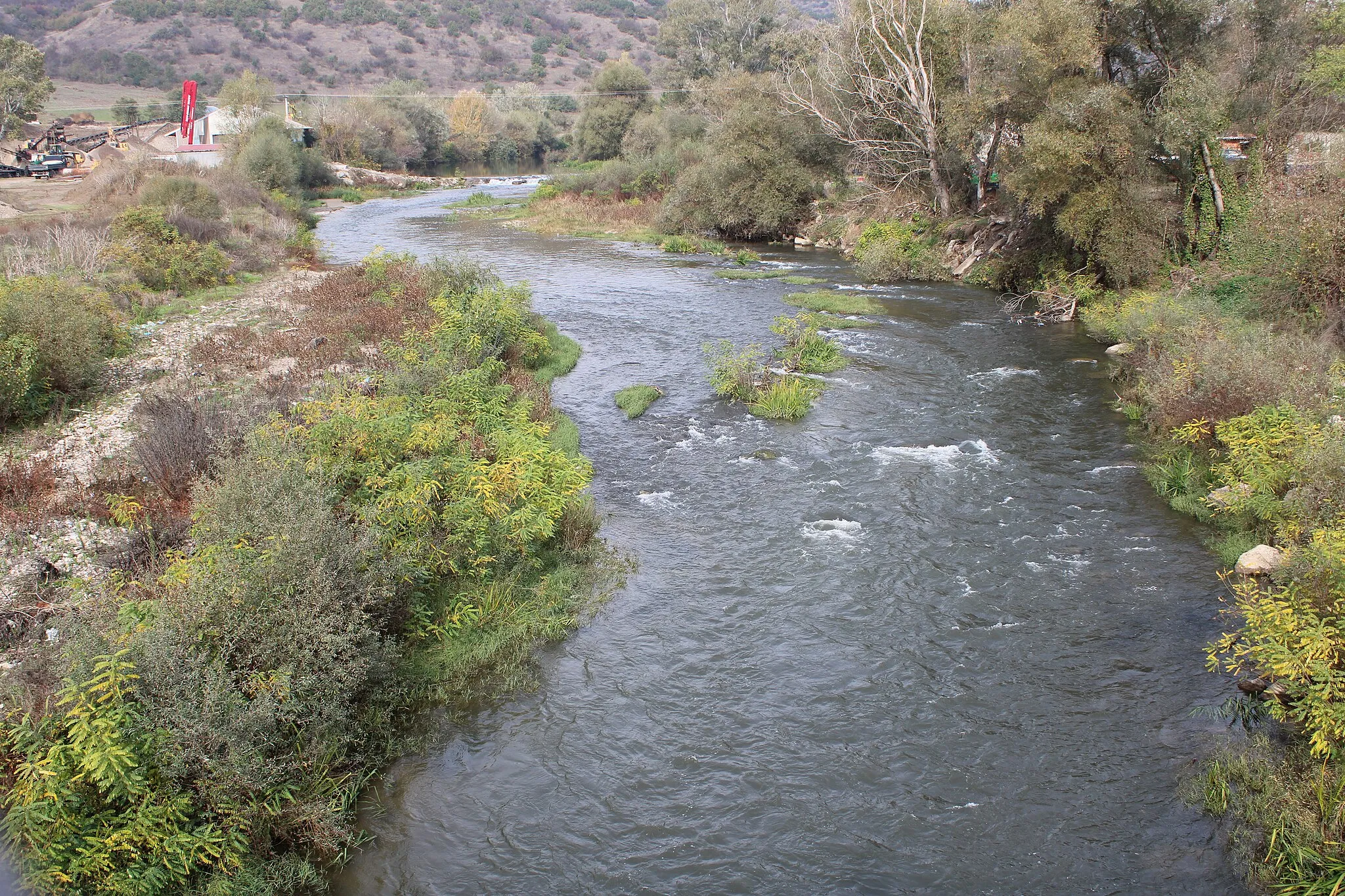 Photo showing: Pčinja (upstream view) in the southern part of Dolno Konjari.