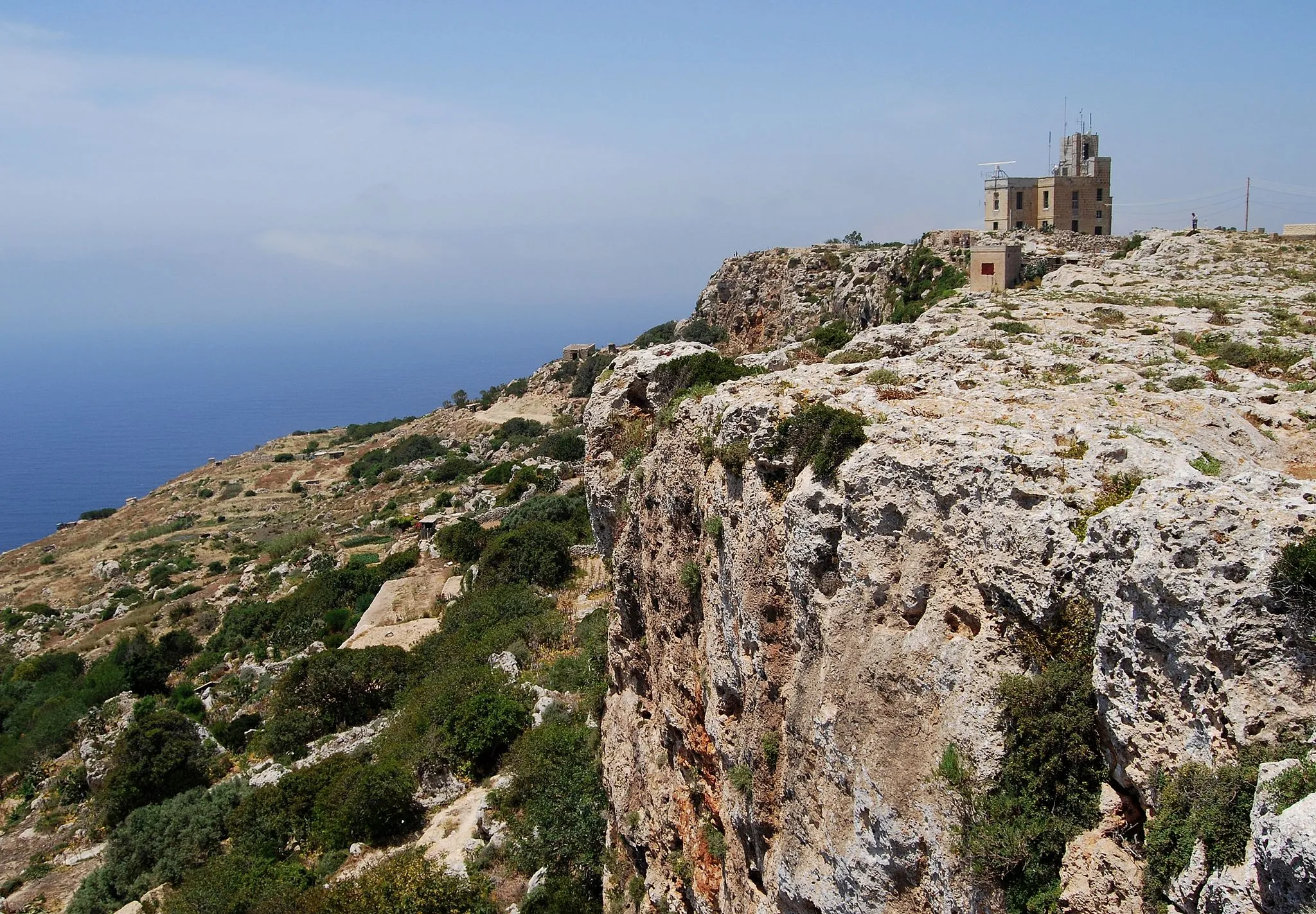 Photo showing: The Dingli Cliffs, a natural monument and the highest point of Malta.