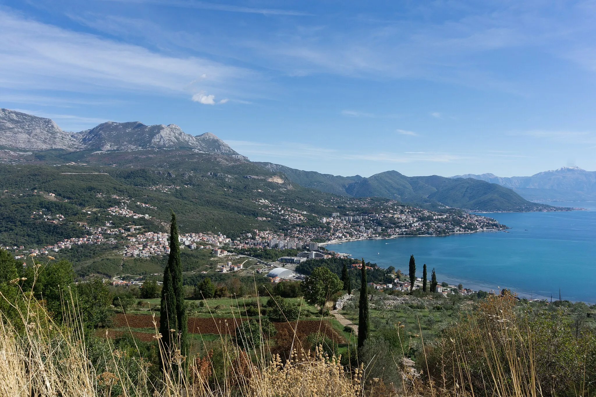Photo showing: View from Žvinje. Herceg Novi, Montenegro