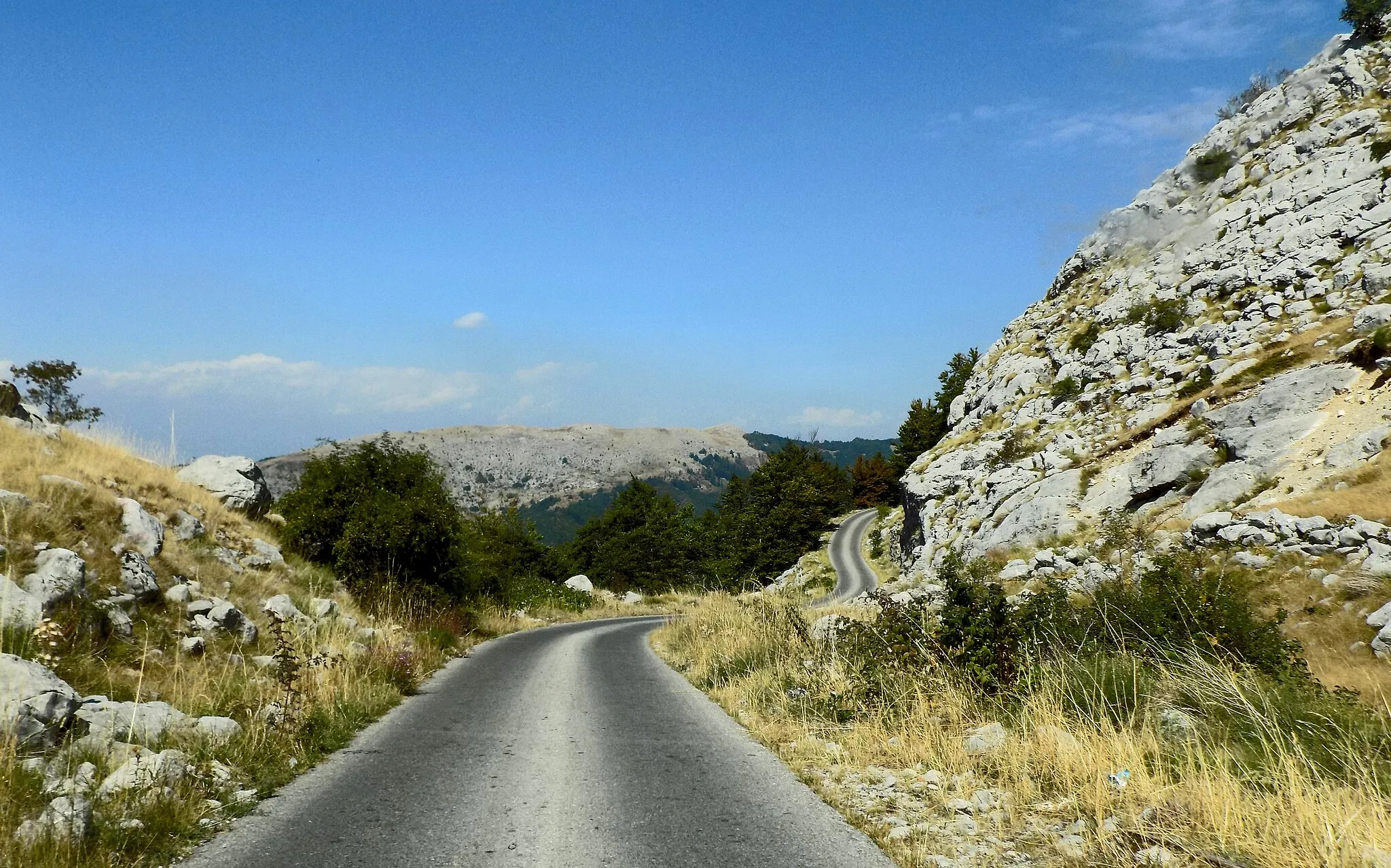 Photo showing: Bukumirsko lake, Montenegro. A road to the lake.