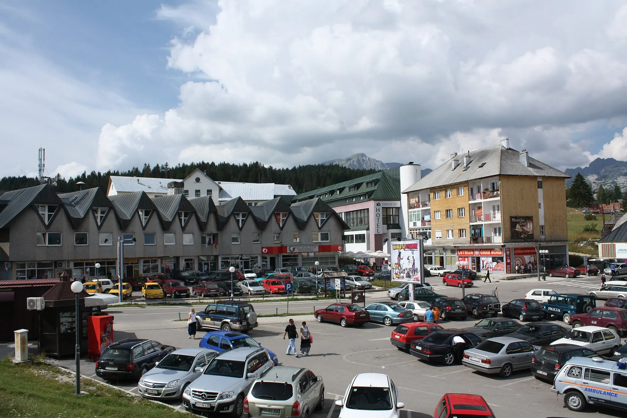 Photo showing: Žabljak, Montenegro - main square