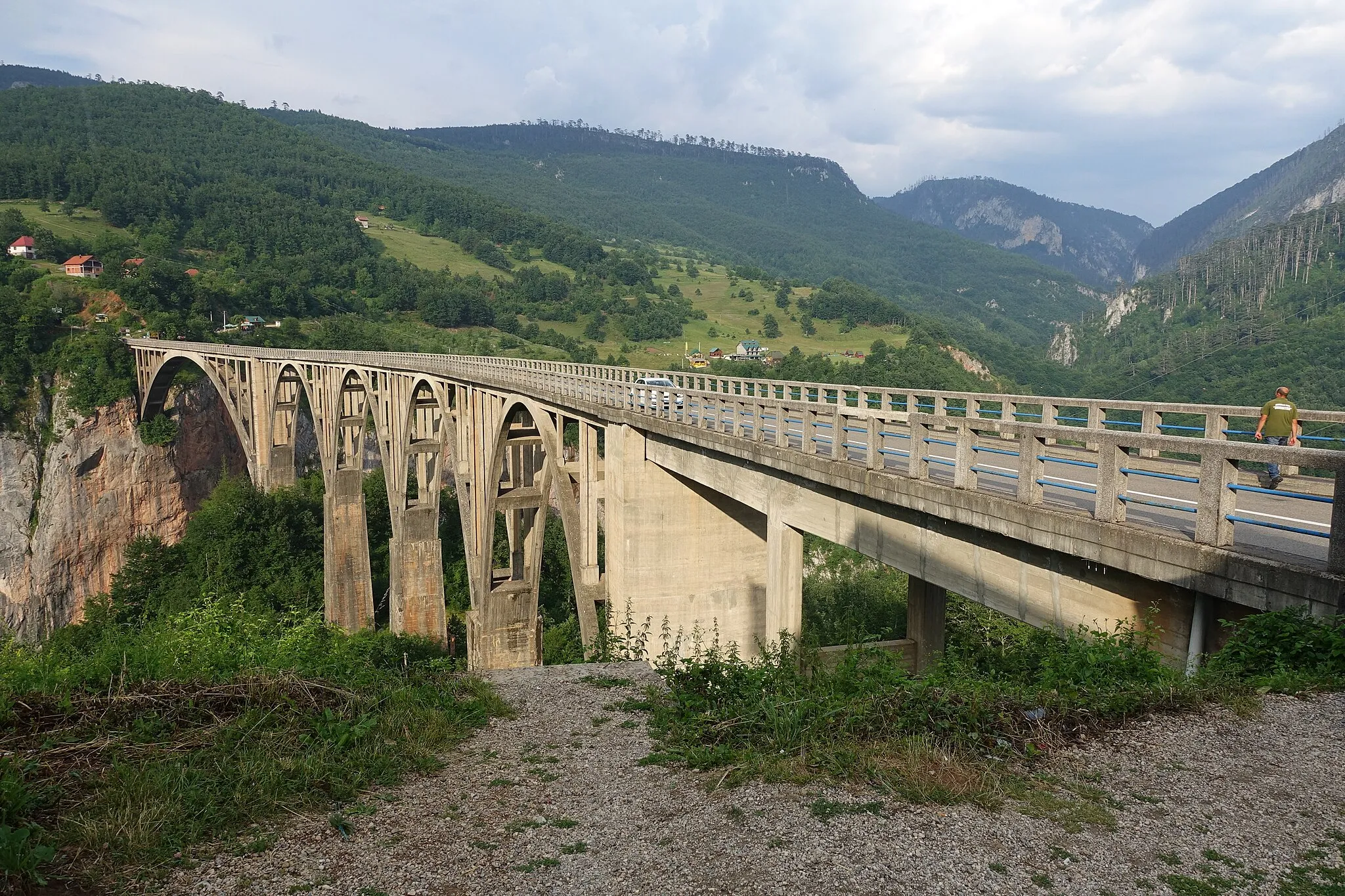 Photo showing: The Đurđevića Tara Bridge, Montenegro