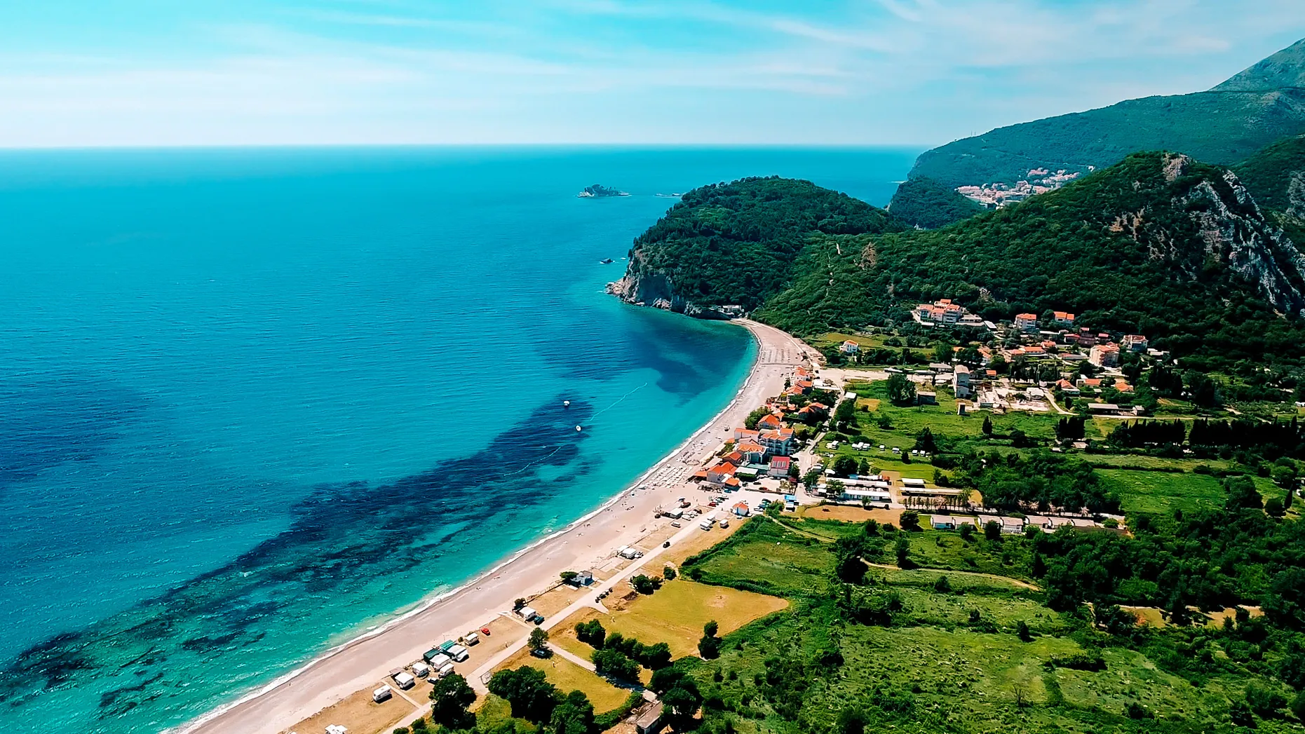Photo showing: Buljarica beach, Montenegro.