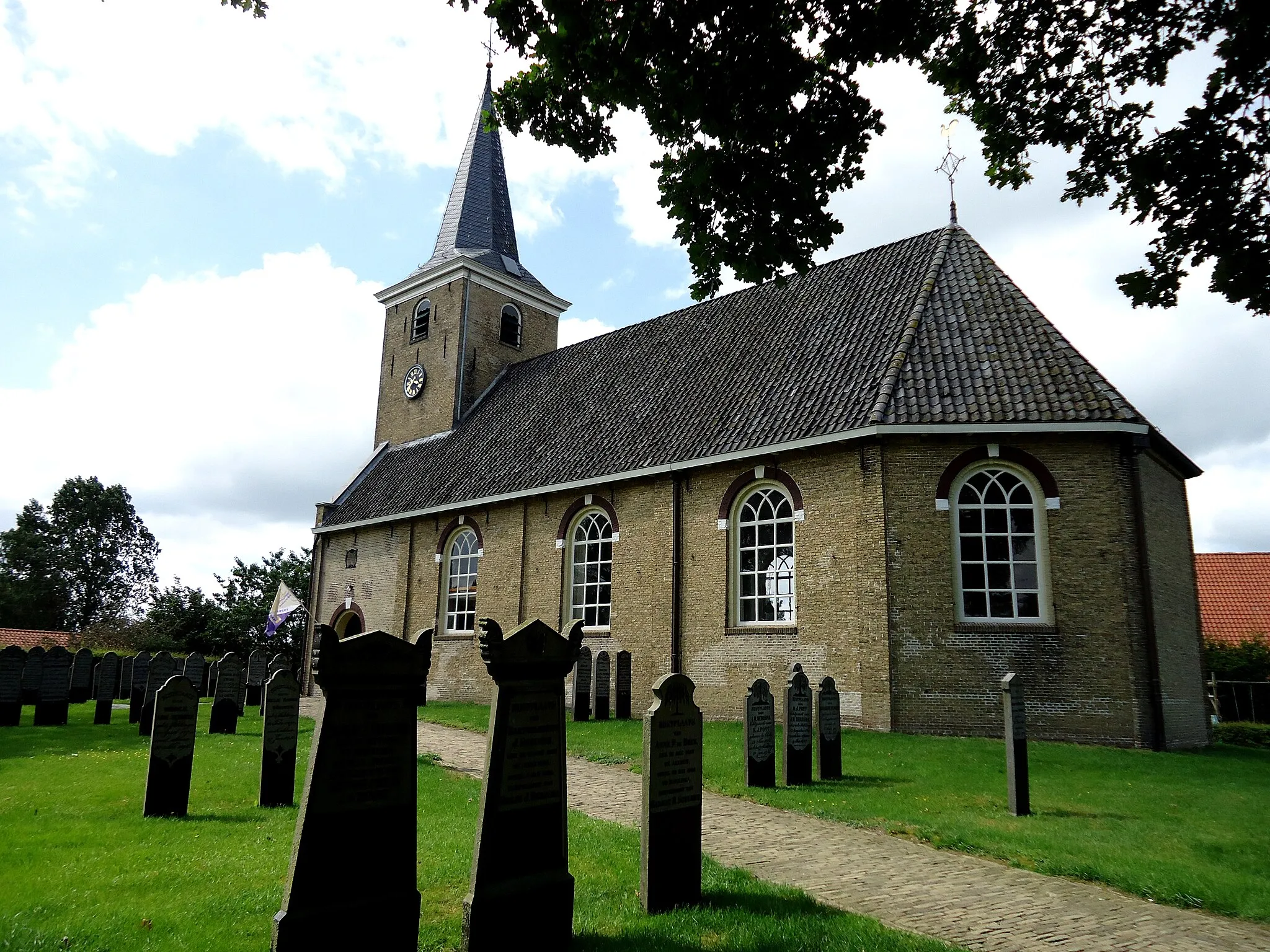 Photo showing: St.Bonifatius church in Makkinga in Friesland (1775)