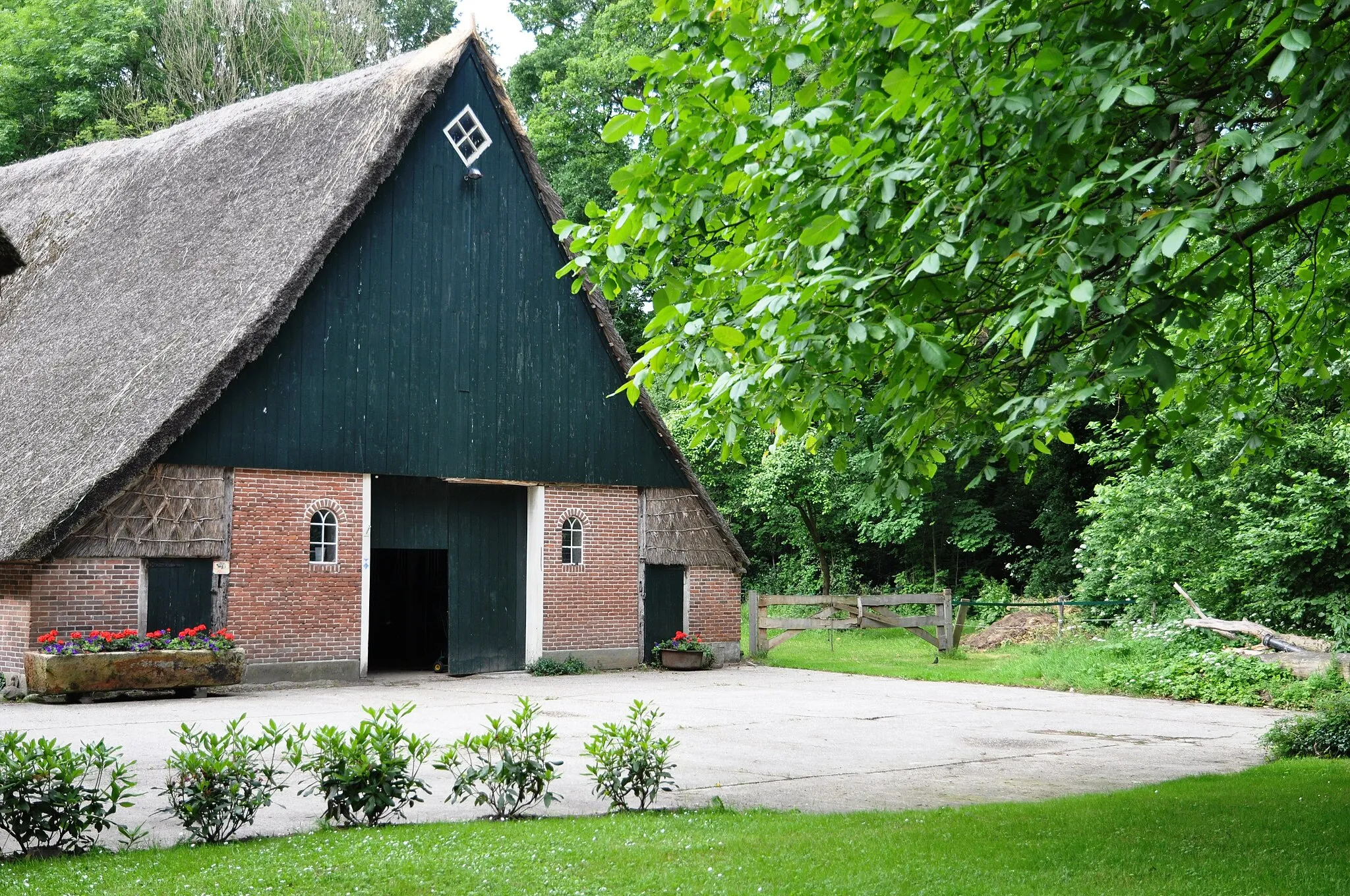 Photo showing: Schuur in het Westerse Bos in Schoonebeek.