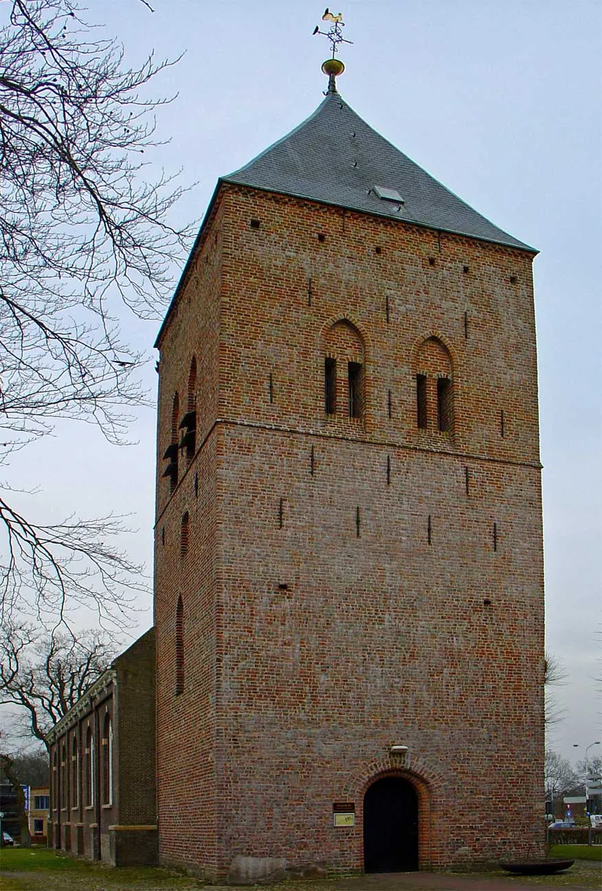 Photo showing: Toren van de Willibrordkerk in Borger