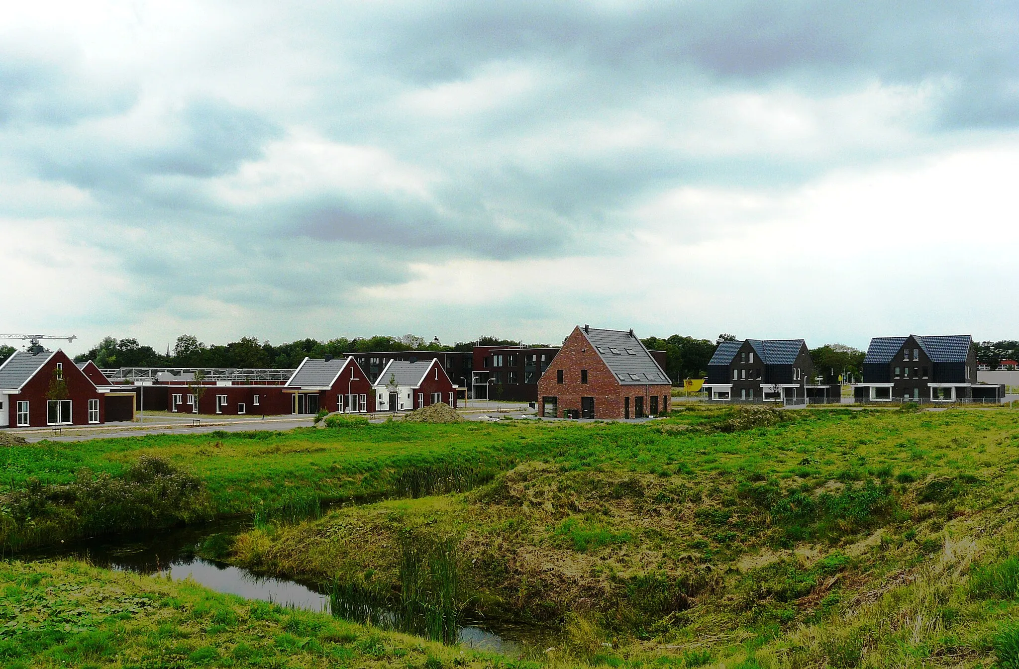 Photo showing: Nieuwe wijk Oostergast in aanbouw bij Zuidhorn.