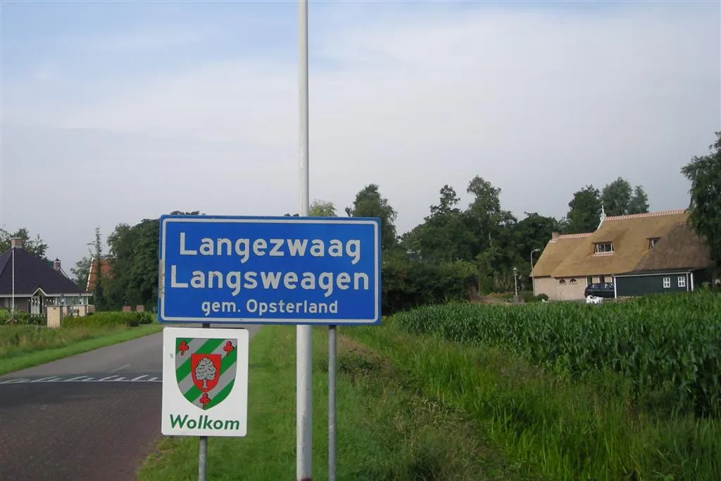 Photo showing: Kombord van Langezwaag, dorp in Friesland