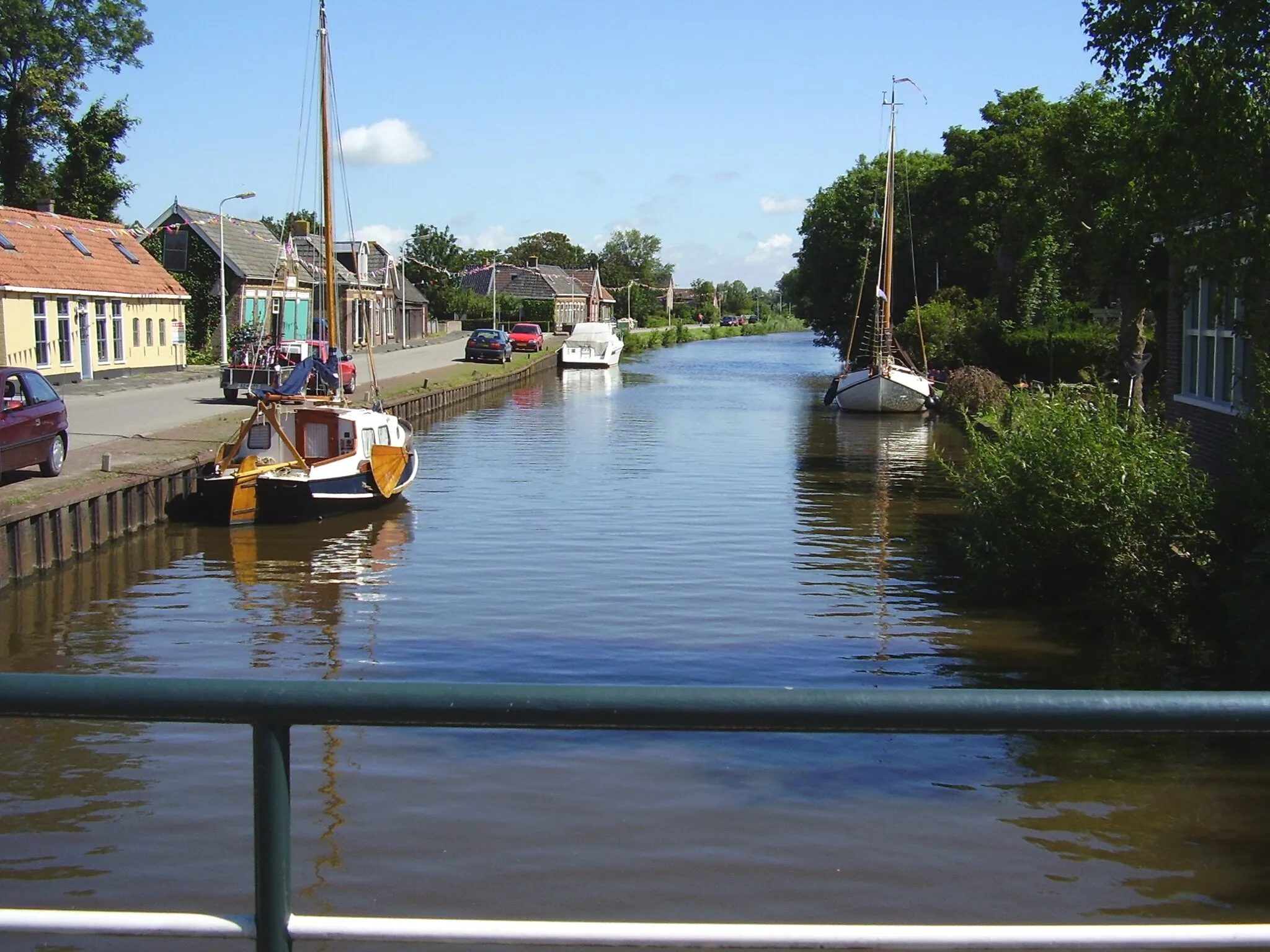 Photo showing: De Workumertrekvaart bij Parrega in Friesland