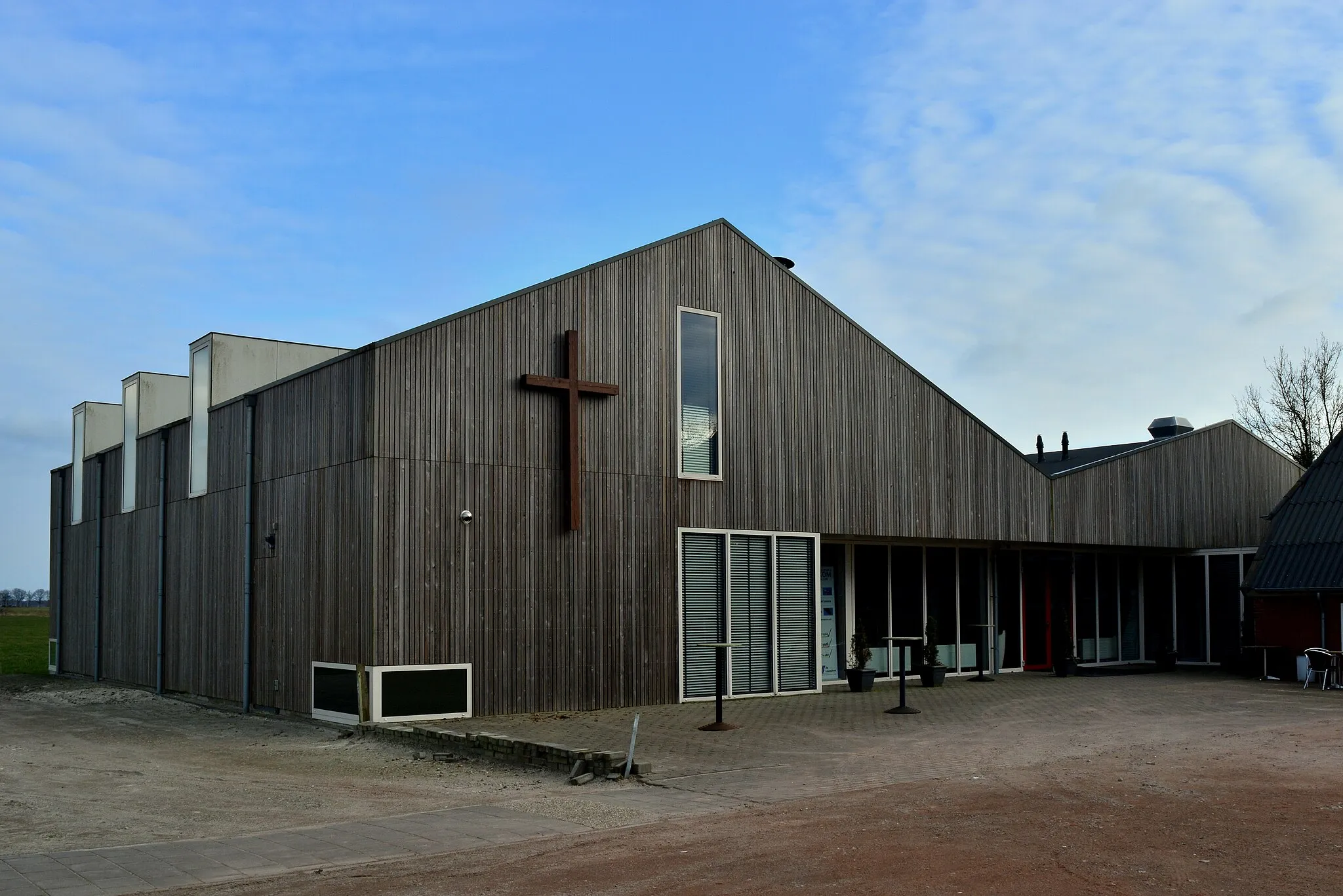 Photo showing: Evangelyske tsjerke De Levensbron, Sânhuzen-de Like