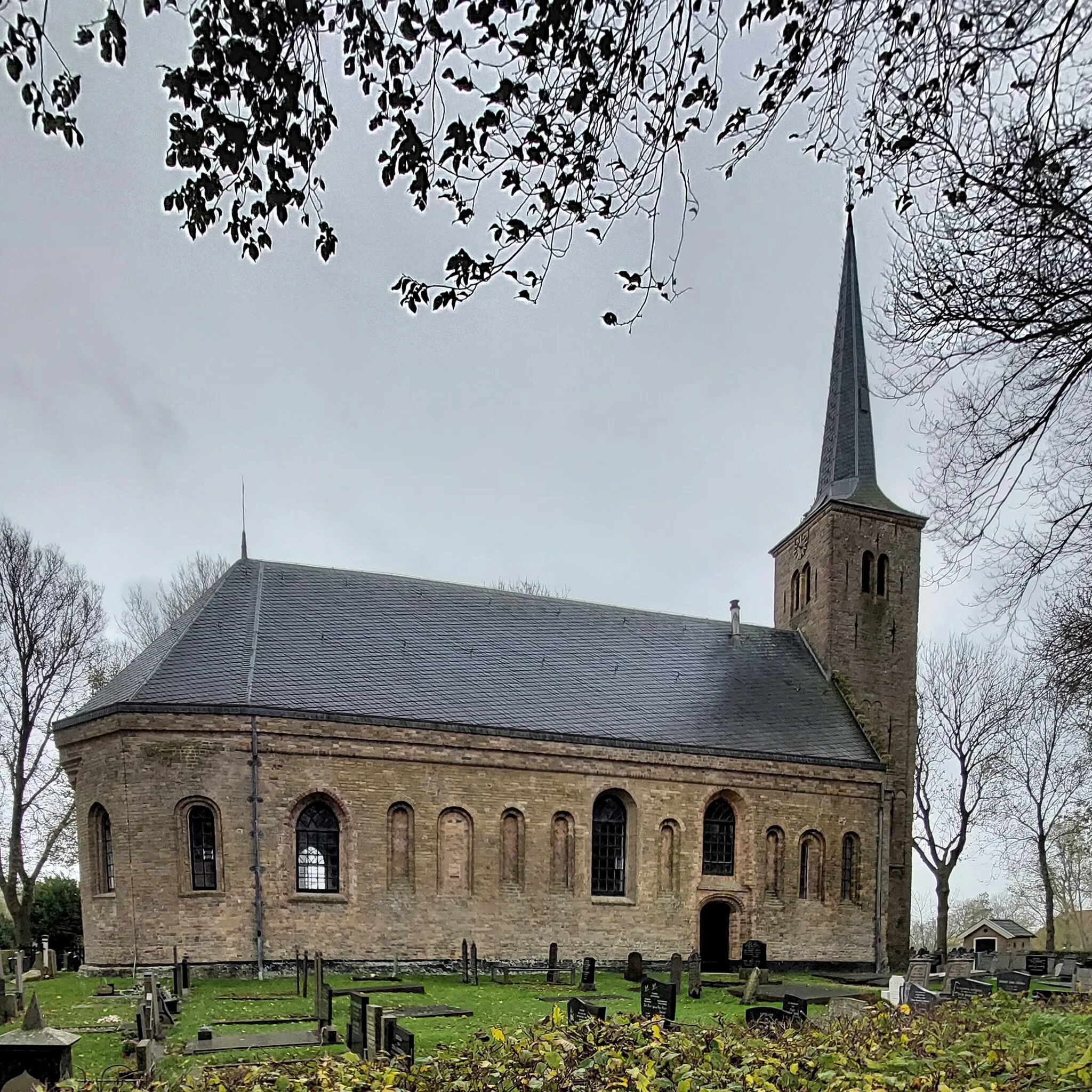 Photo showing: Weidum, Jehannestsjerke fanút it noarden