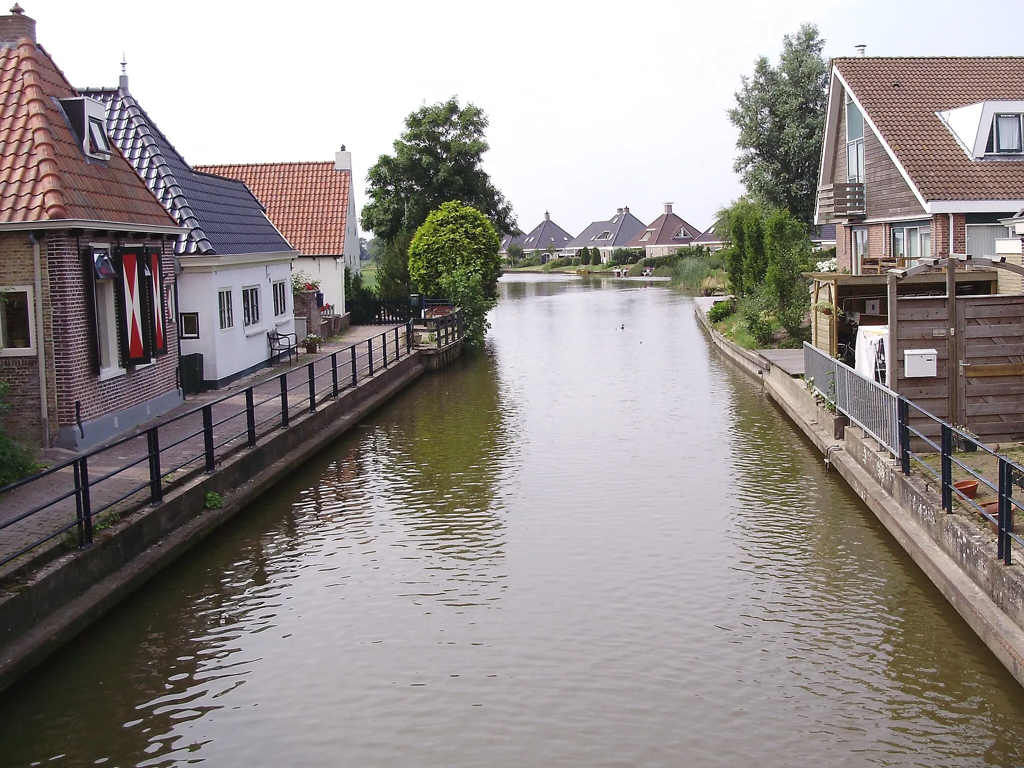 Photo showing: De Franekervaart in Winsum, in gemeente Littenseradeel (provincie Friesland, Nederland)