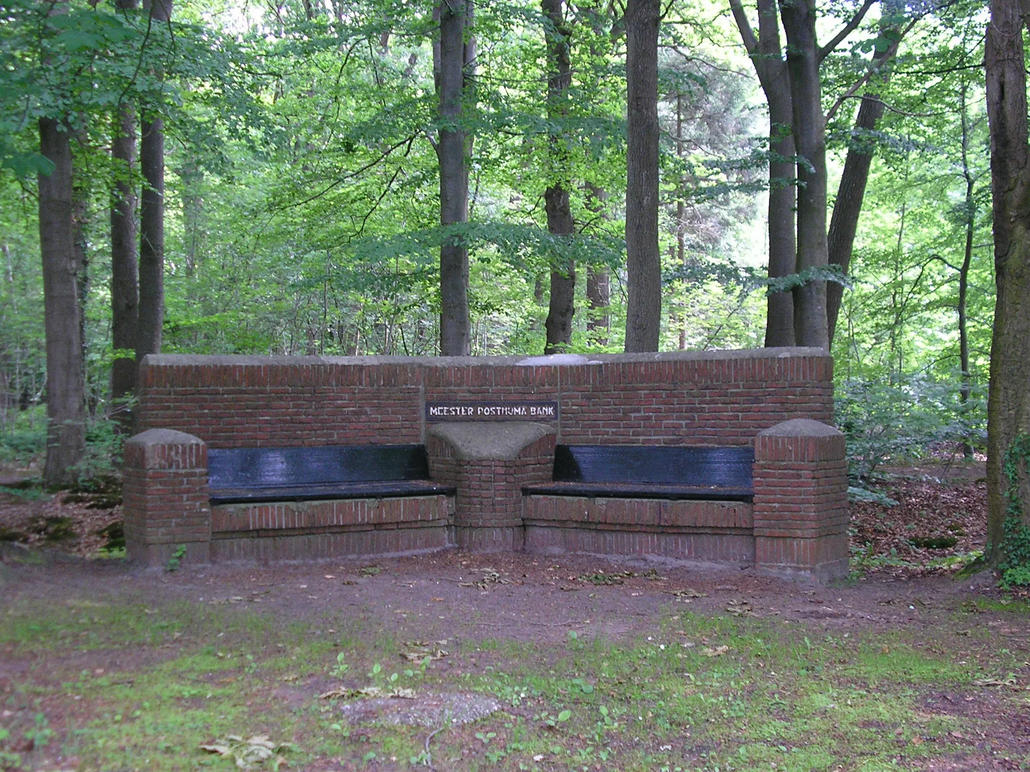 Photo showing: Meester Posthumabank in Natuurschoon Nietap.