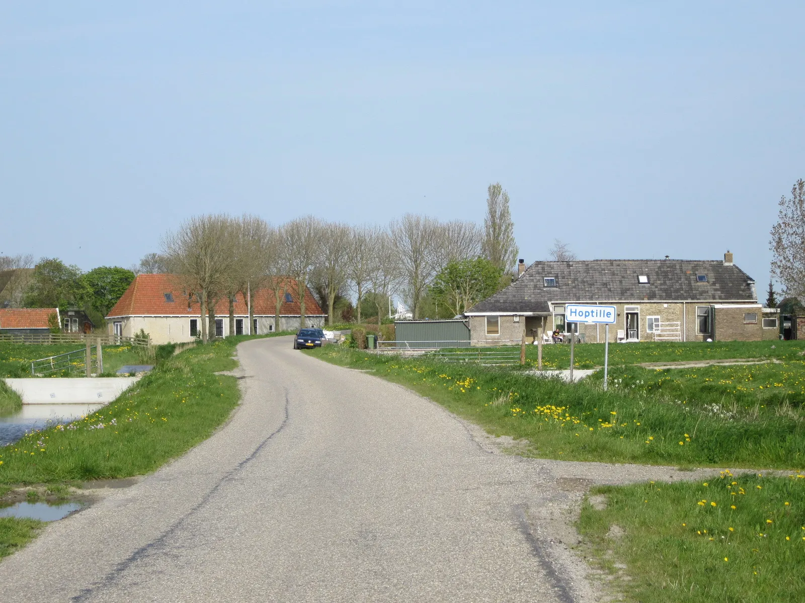 Photo showing: Hamlet Hoptille, county Friesland, The Netherlands.