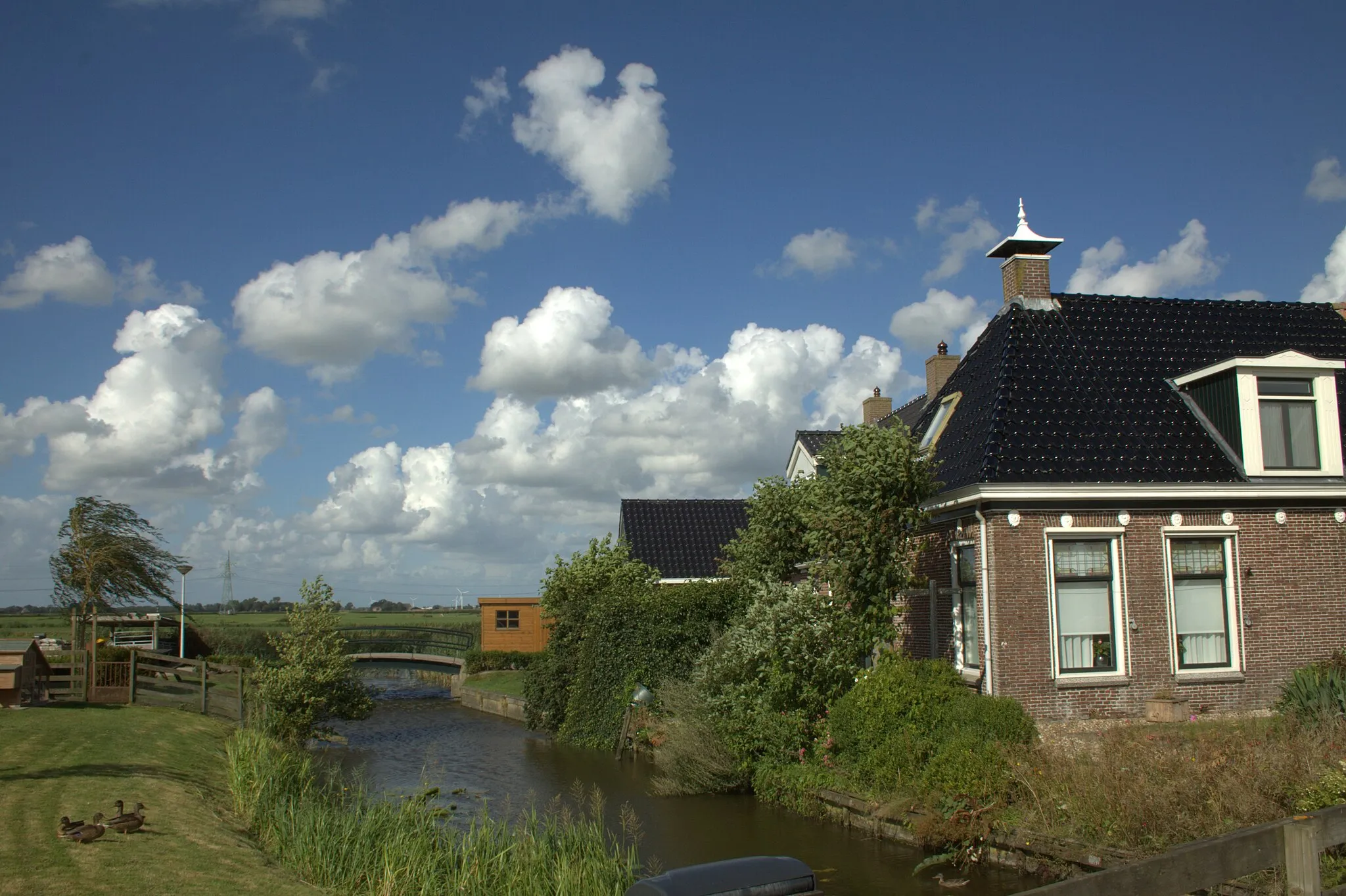 Photo showing: Aan het eind van de Greate Buorren in Wjelsryp.