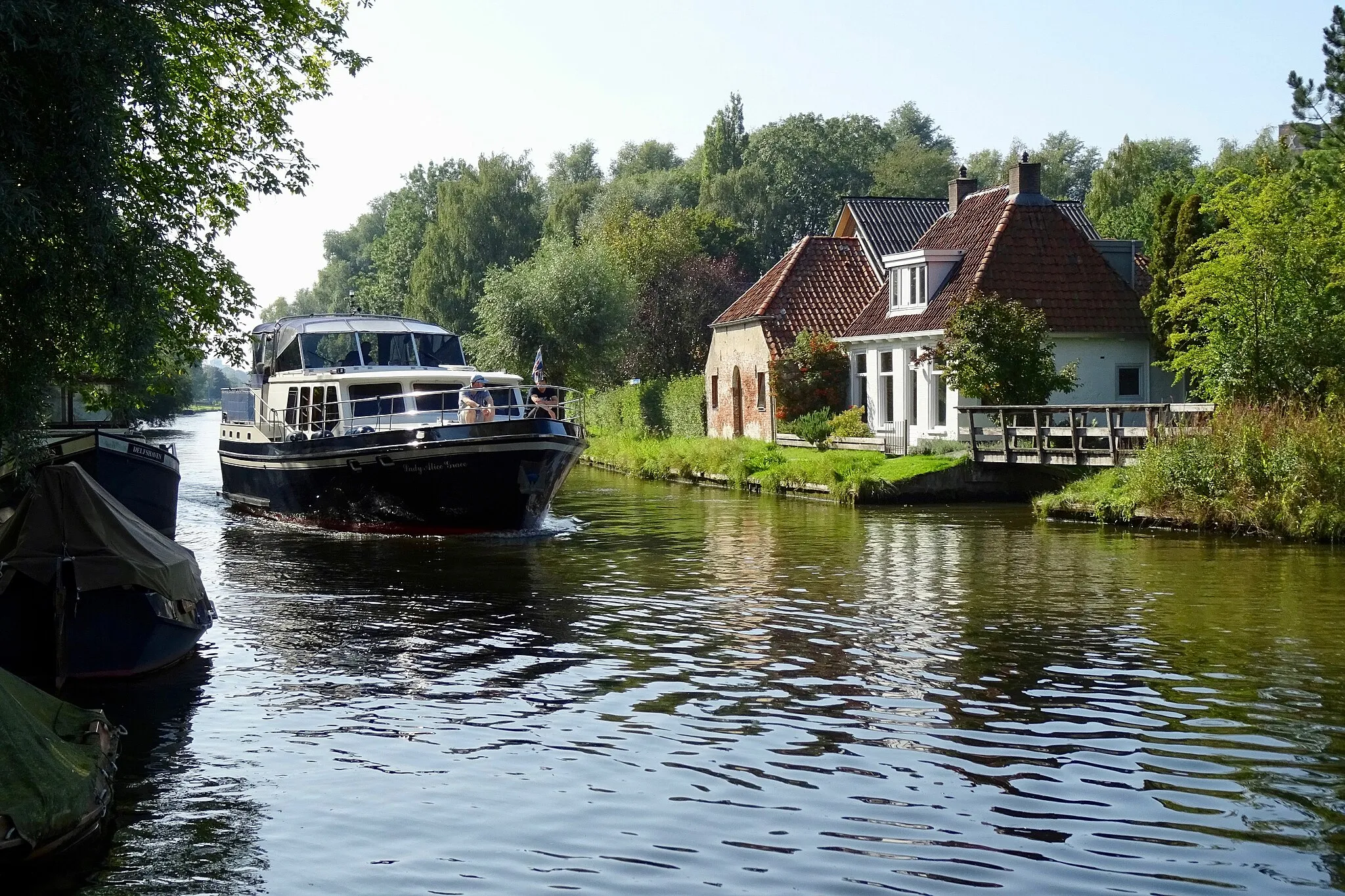 Photo showing: De Dokkumer Ee bij Snakkerburen (Snakkerbuorren)