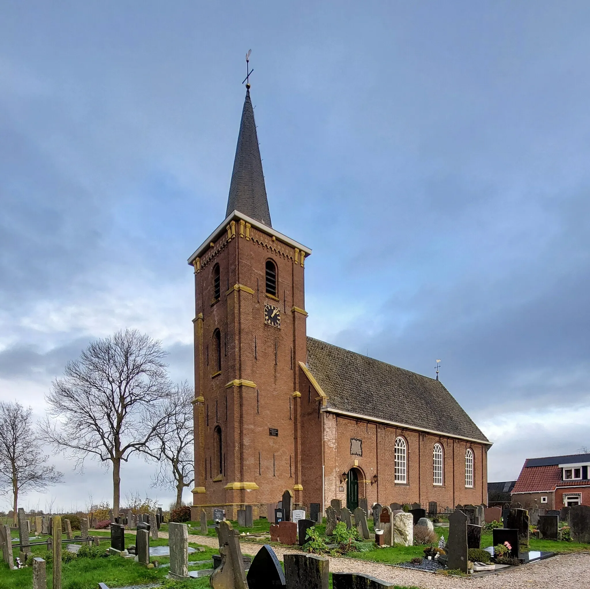 Photo showing: De Sesiliatsjerke of de Tsjerke fan Lekkum is de protestanske tsjerke fan Lekkum (gemeente Ljouwert). De tsjerke is in ryksmonumint.