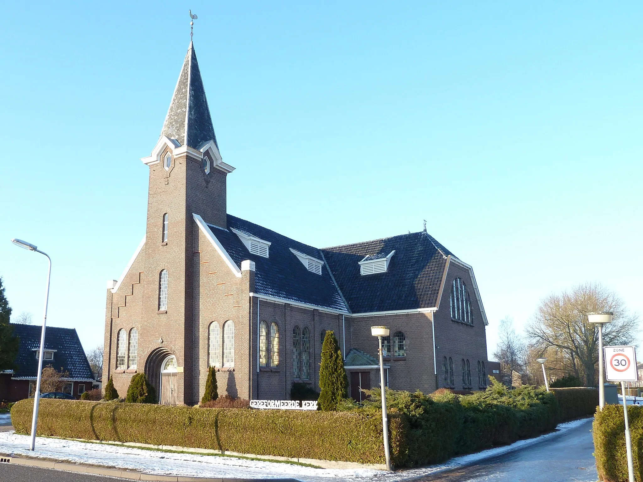 Photo showing: Gereformeerde kerk (1926) van Gerkesklooster