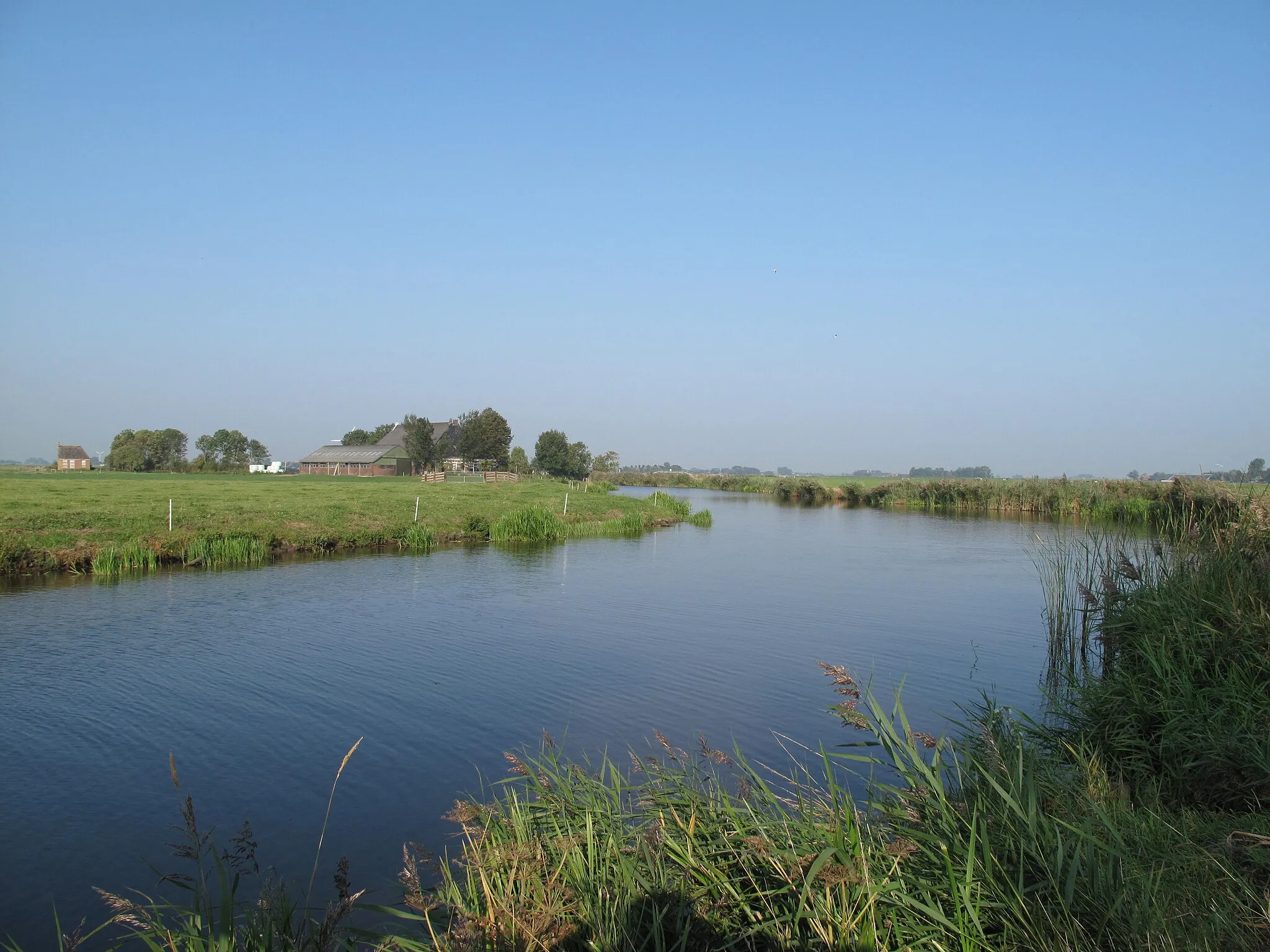 Photo showing: between Tichelwurk en Leeuwarden, the Dokkumer Ee